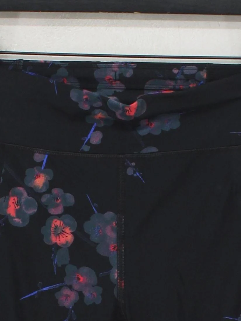 Sweaty Betty Women's Leggings M Black Floral Polyamide with Elastane Full length - Image 3
