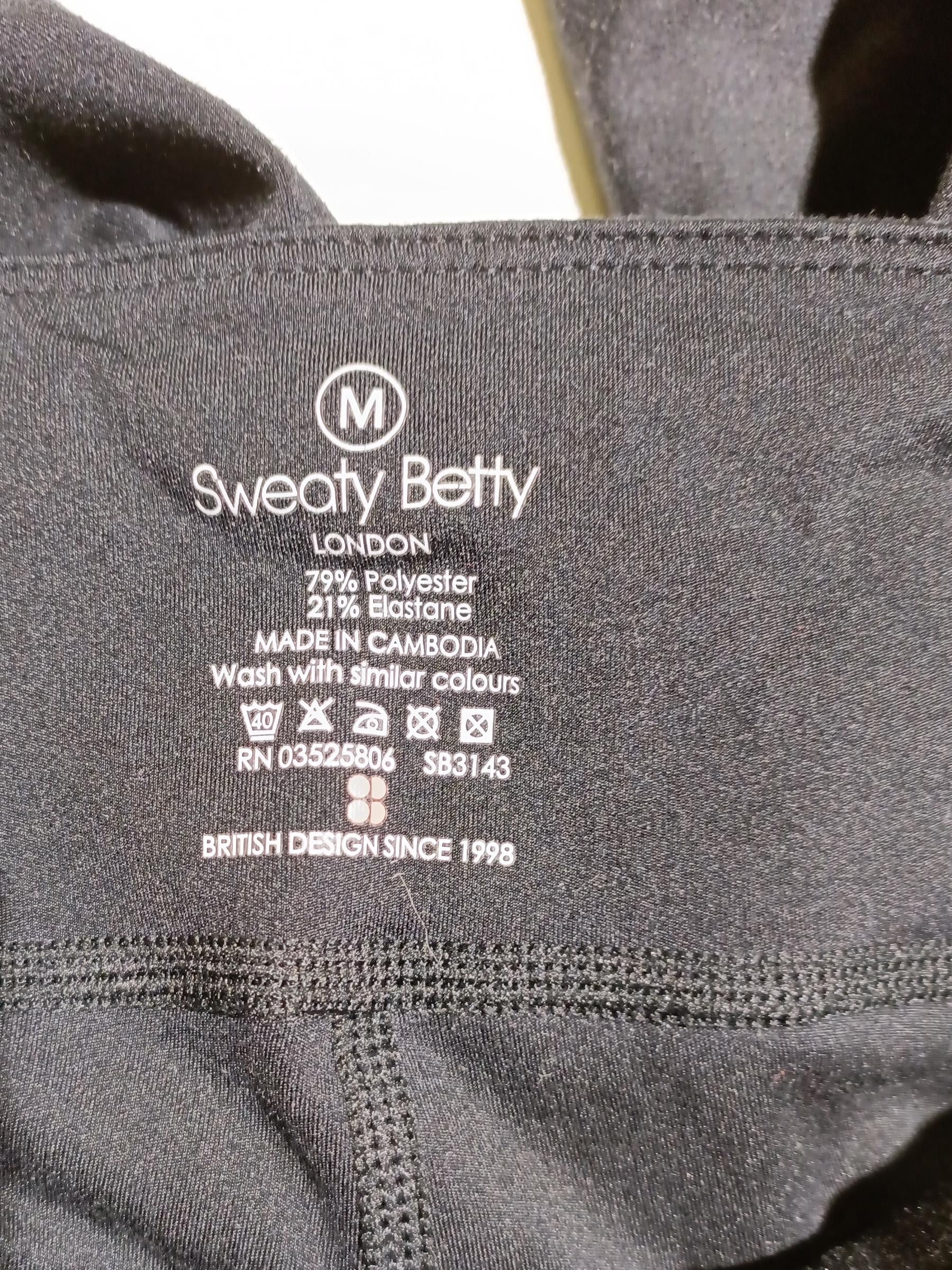 Sweaty Betty Women's Leggings M Black Polyester with Elastane Capri - Image 5