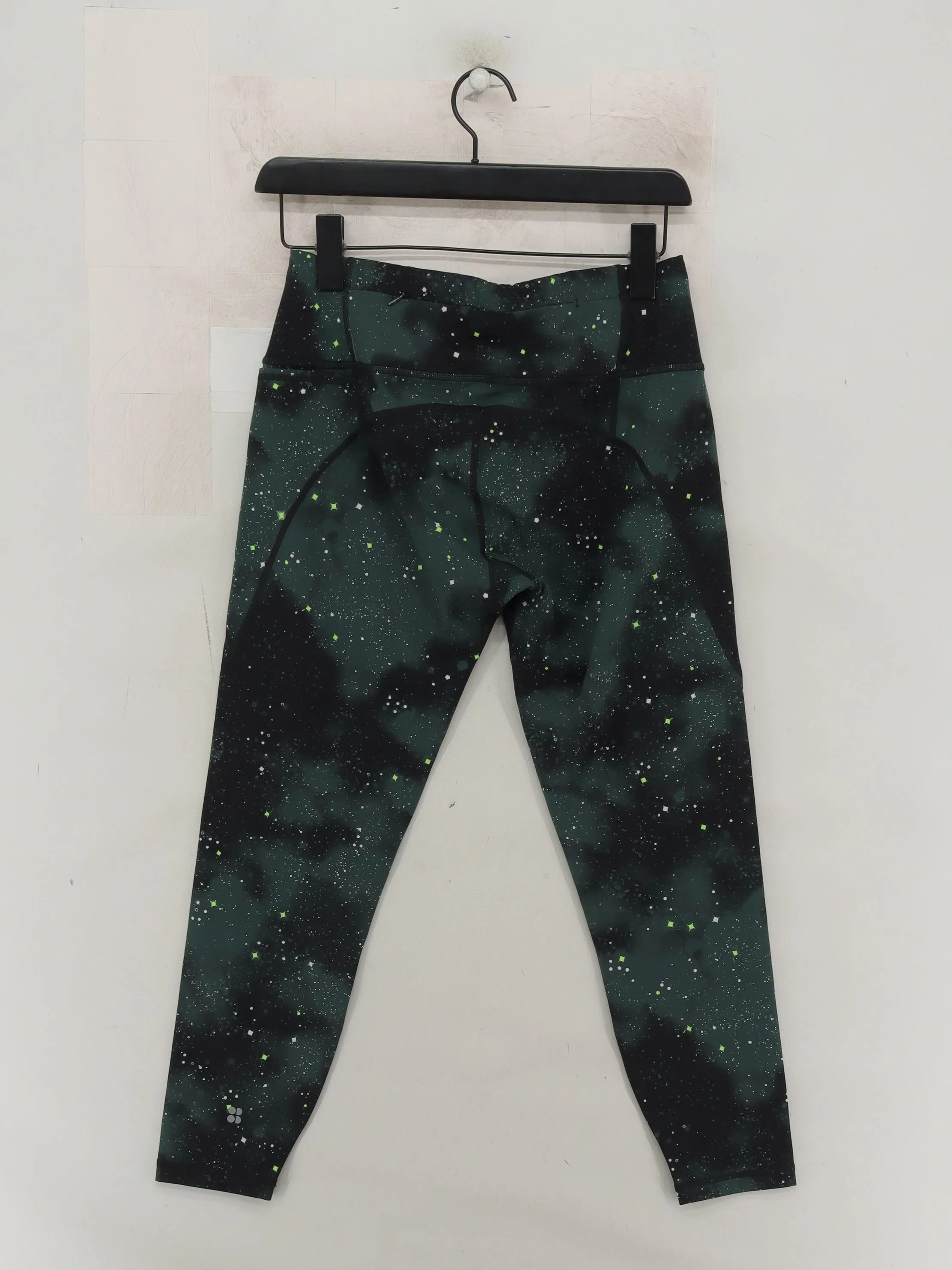 Sweaty Betty Women's Leggings M Green Graphic Polyamide with Elastane Cropped - Image 2