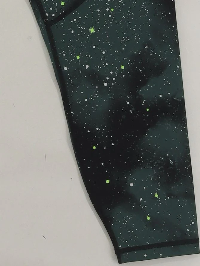 Sweaty Betty Women's Leggings M Green Graphic Polyamide with Elastane Cropped - Image 4