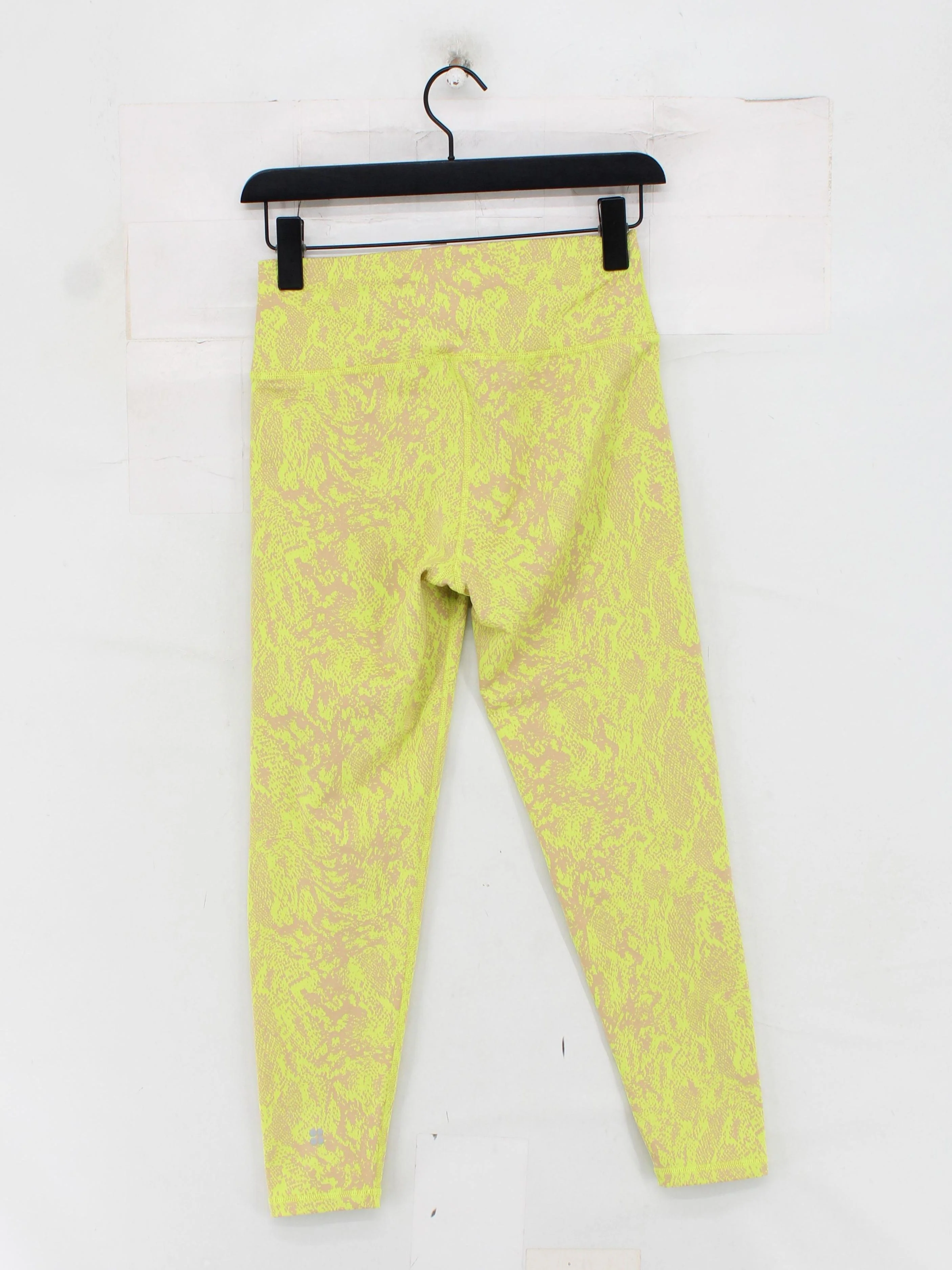 Sweaty Betty Women's Leggings M Yellow Polyester with Elastane Cropped - Image 2