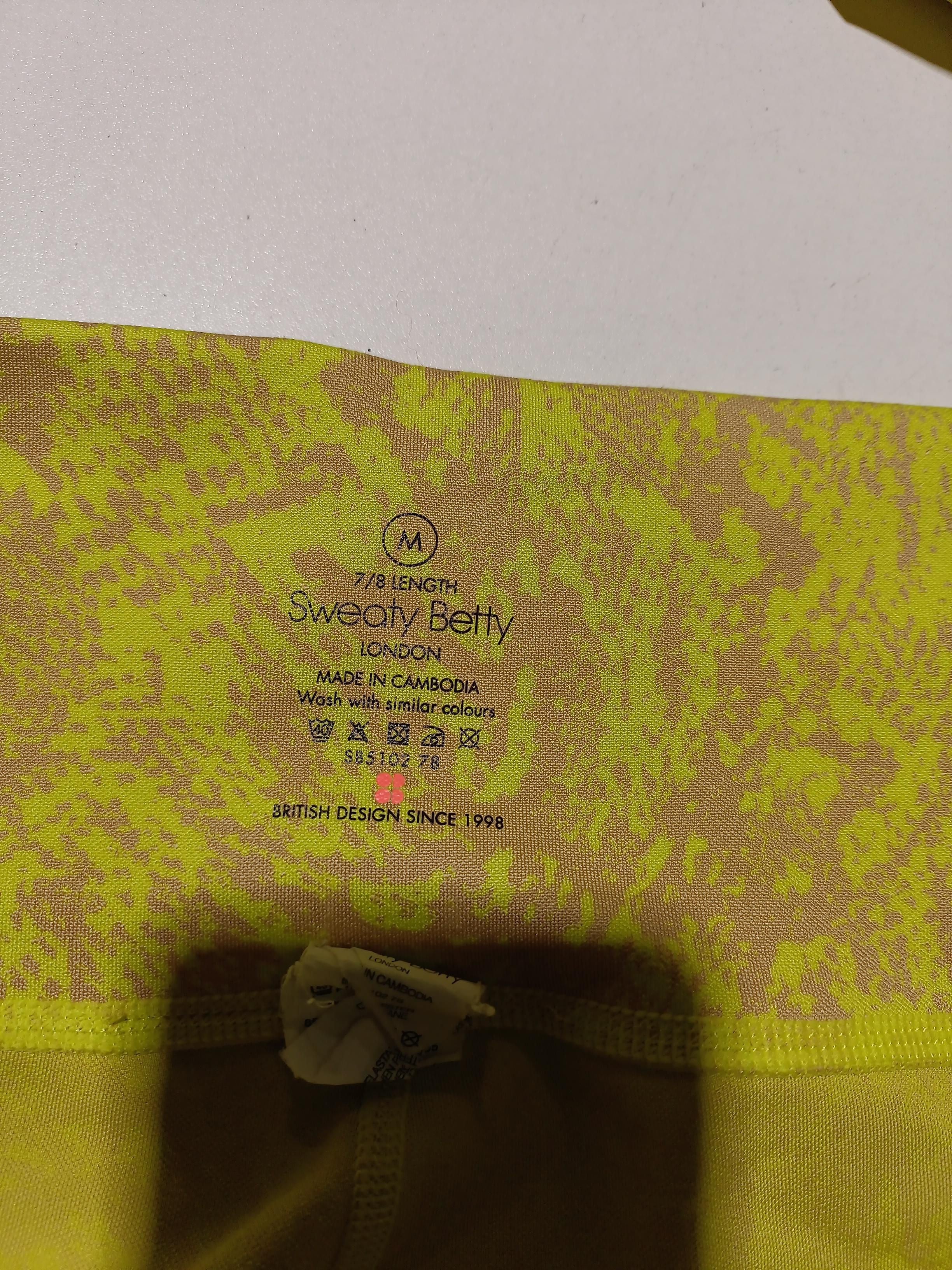 Sweaty Betty Women's Leggings M Yellow Polyester with Elastane Cropped - Image 5