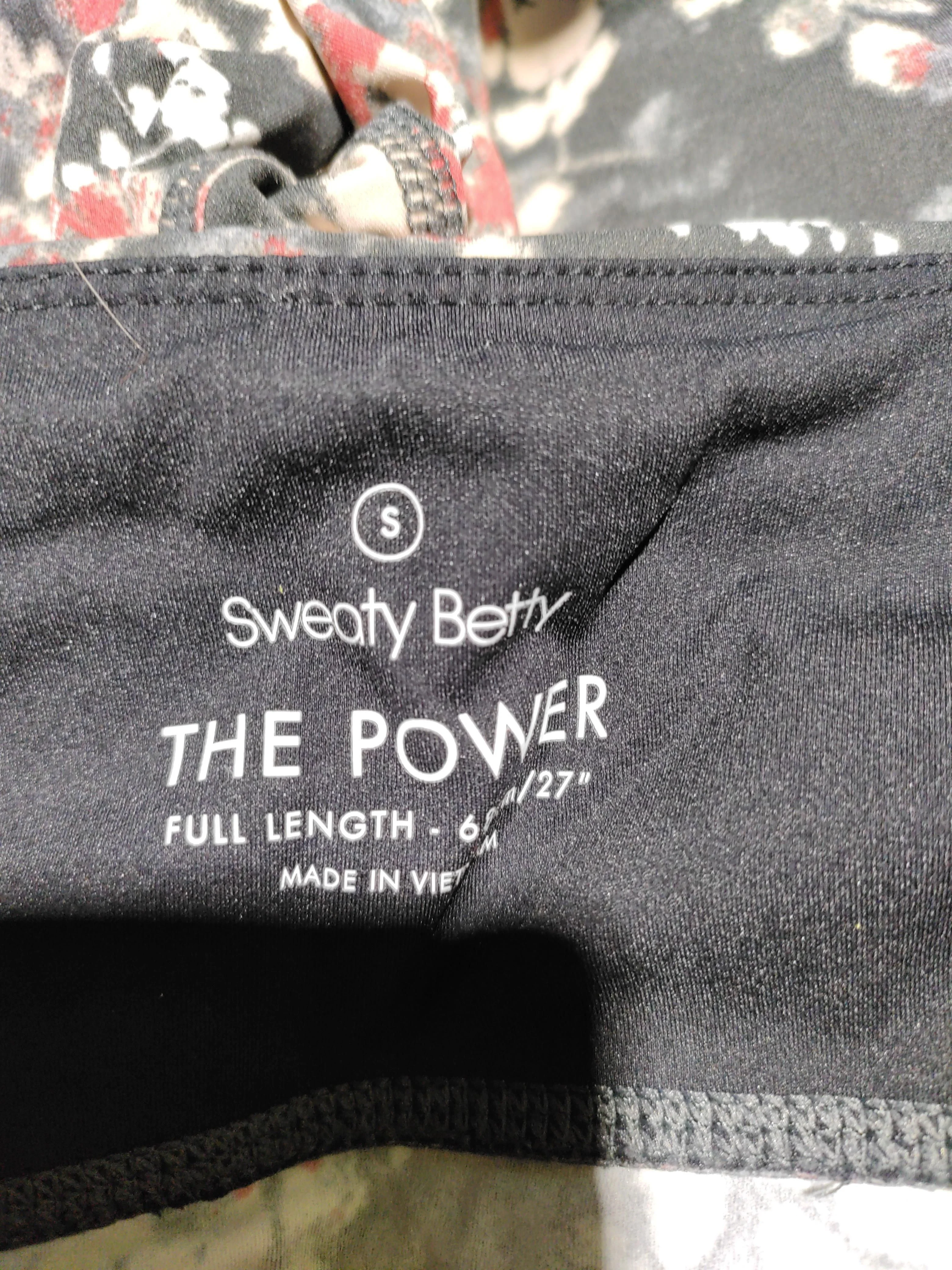 Sweaty Betty Women's Leggings S Black Floral Polyamide with Elastane Full length - Image 5