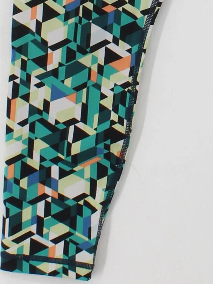 Sweaty Betty Women's Leggings S Multi Geometric Polyamide with Elastane Cropped - Image 4