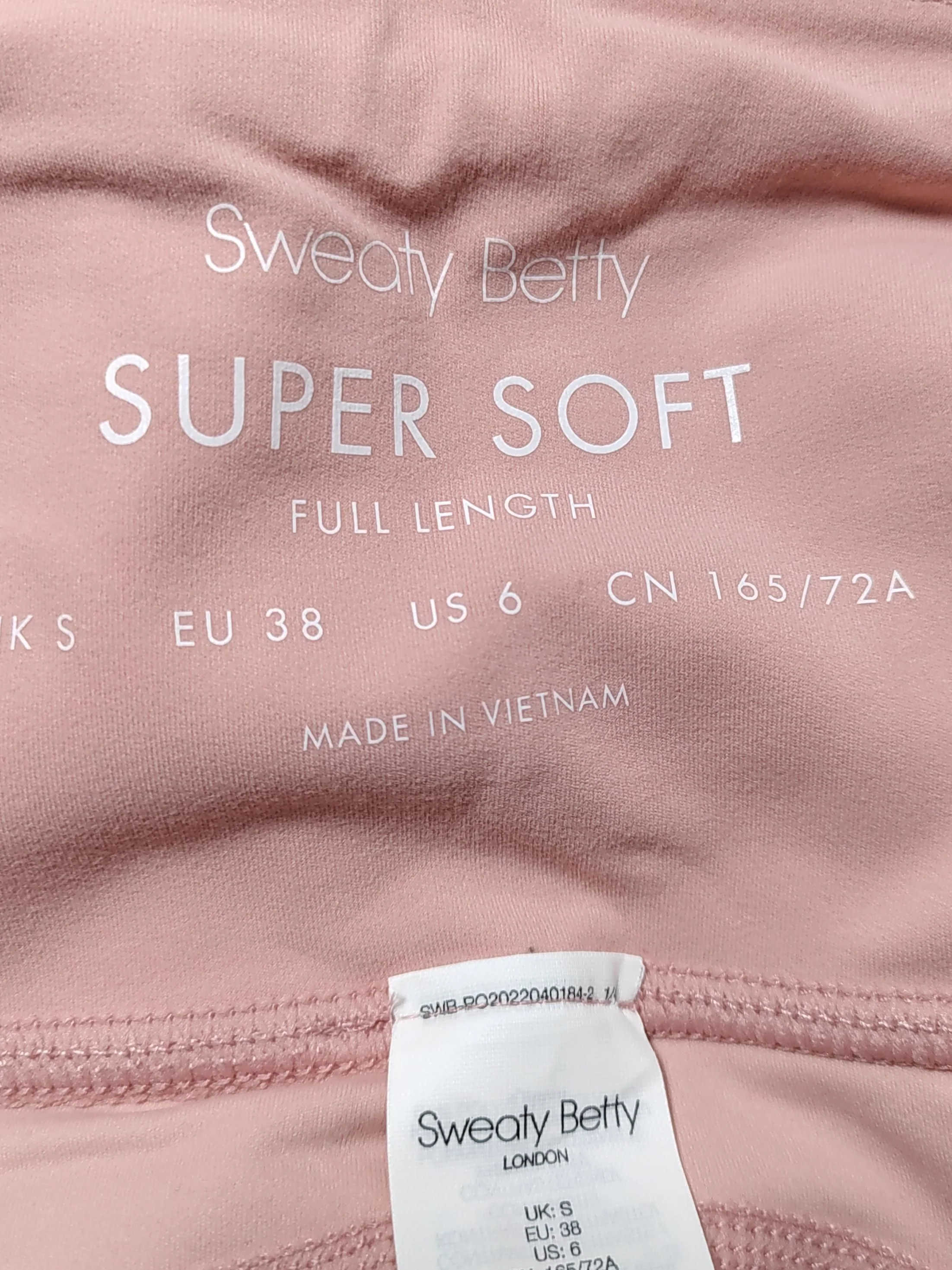 Sweaty Betty Women's Leggings S Pink Polyamide with Elastane Full length - Image 5