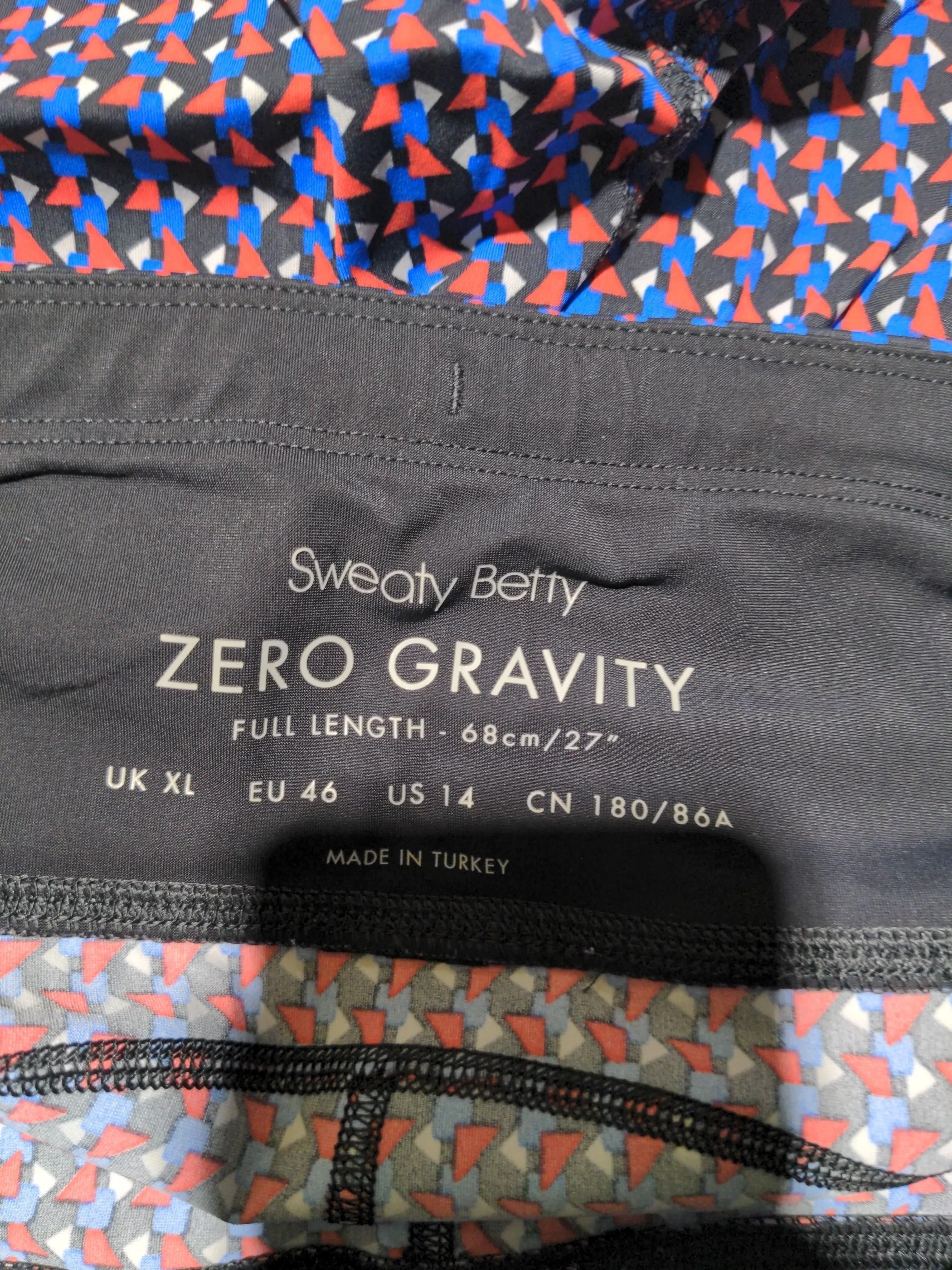 Sweaty Betty Women's Leggings UK 18 Multi Geometric 100% Other Full length - Image 5