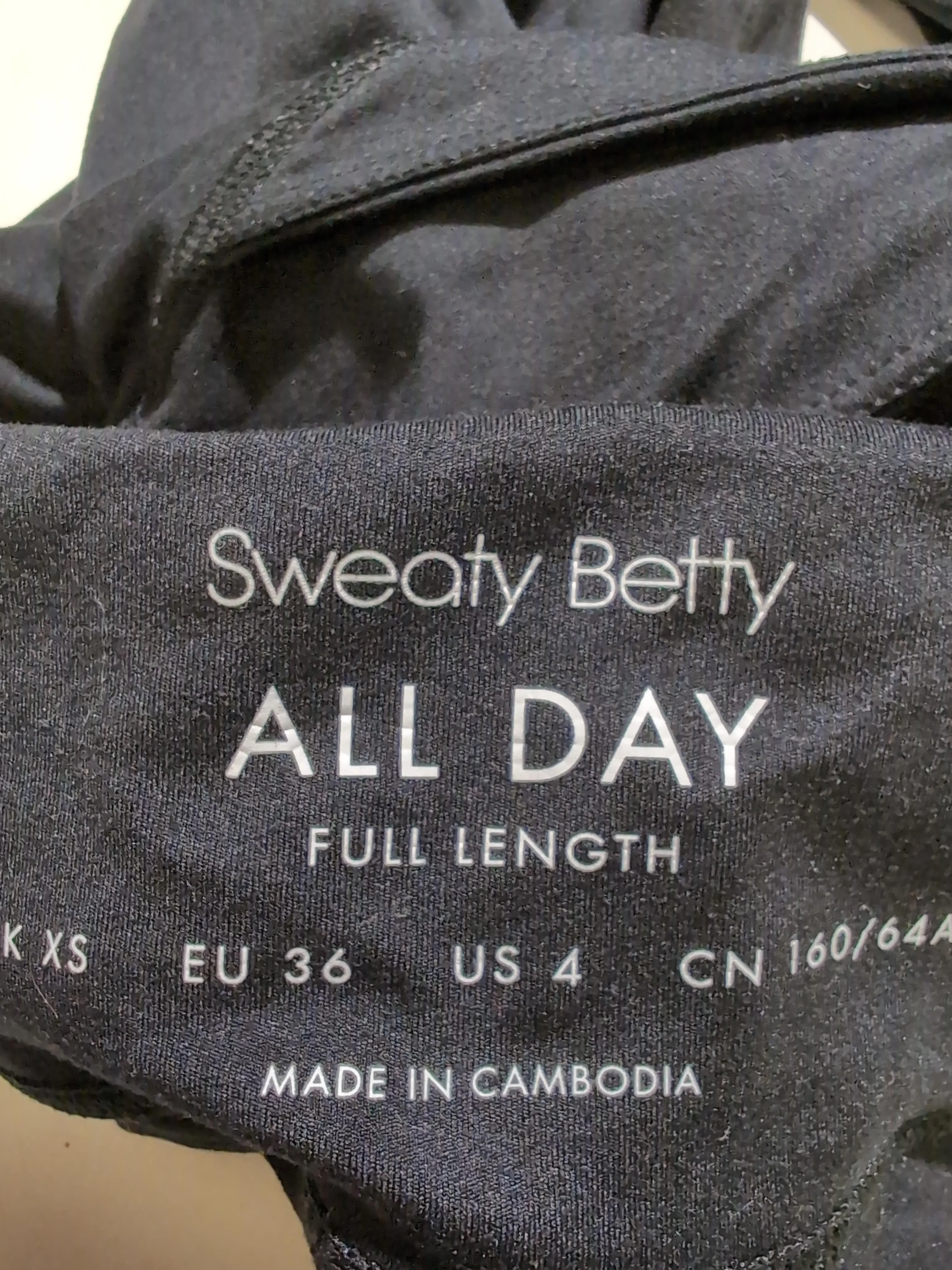 Sweaty Betty Women's Leggings XS Black Polyester with Elastane Full length - Image 5