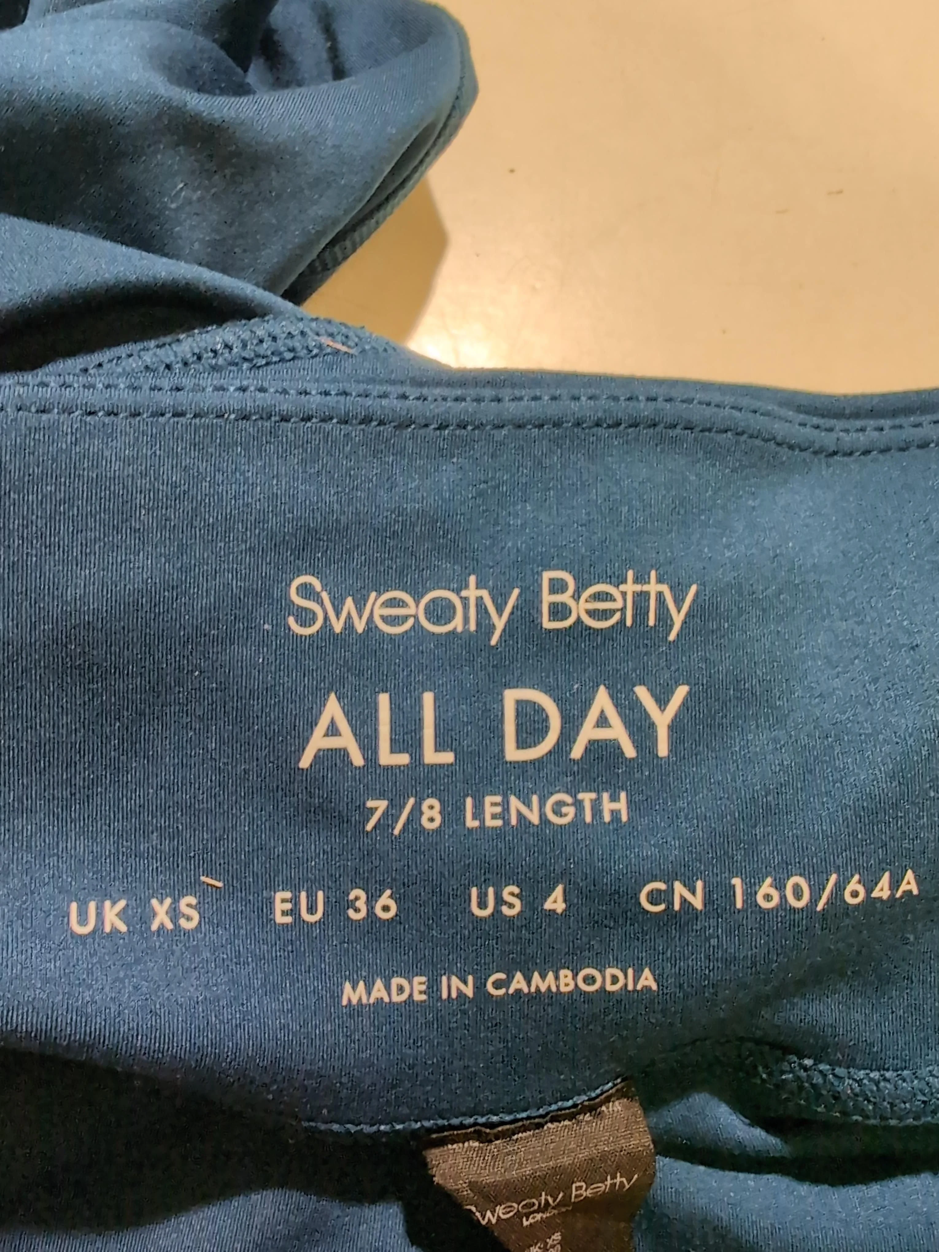 Sweaty Betty Women's Leggings XS Blue Polyester with Elastane Full length - Image 5