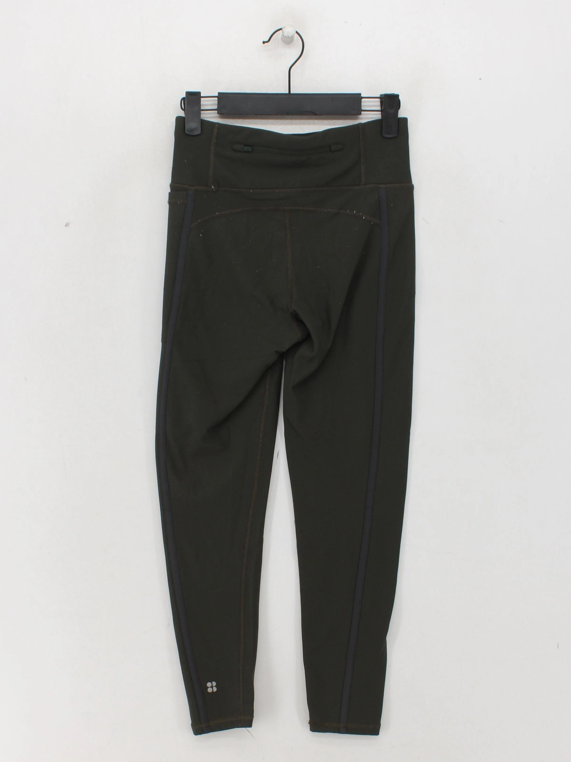 Sweaty Betty Women's Leggings XS Green Polyamide with Elastane Cropped - Image 2