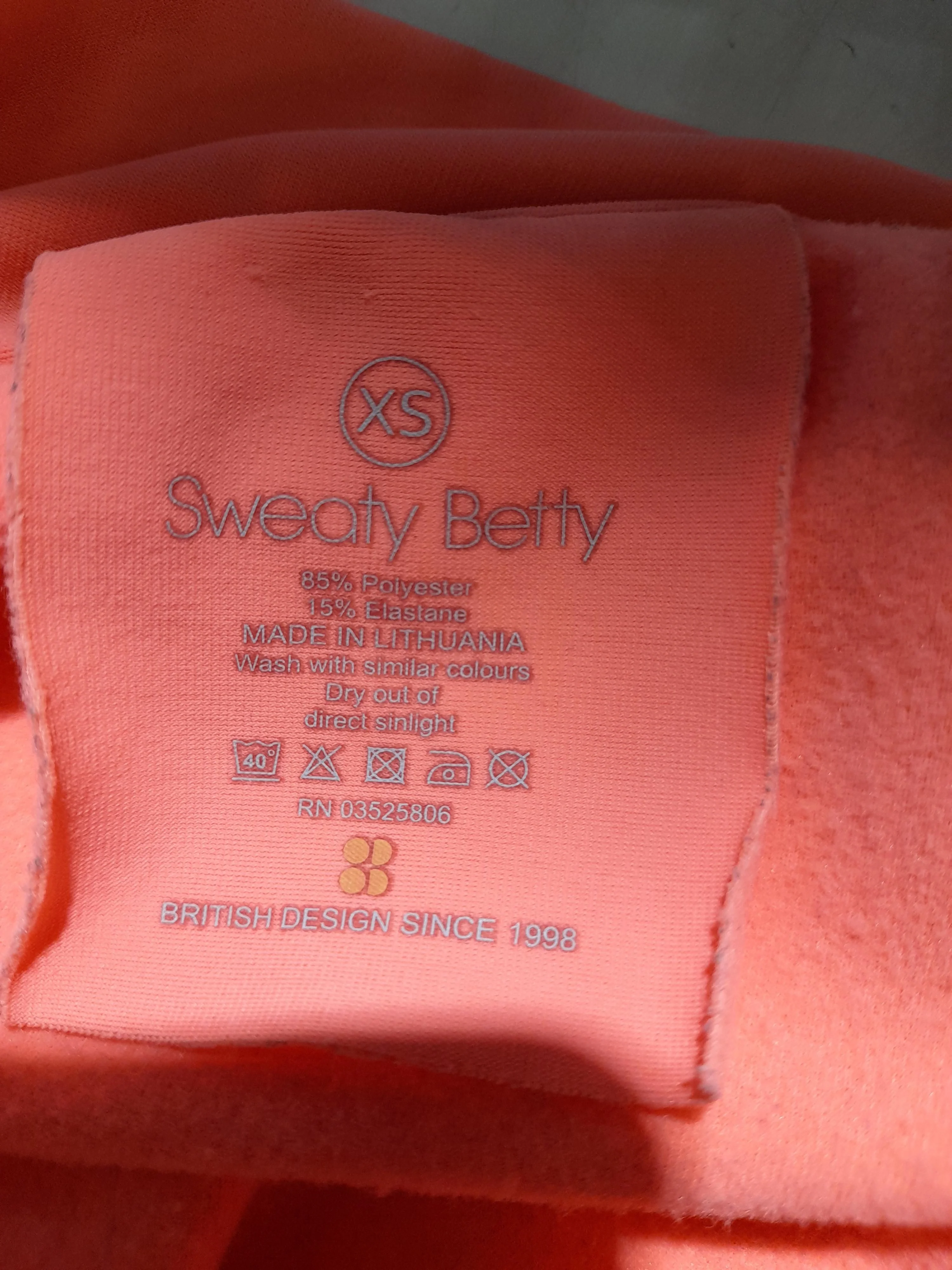 Sweaty Betty Women's Loungewear XS Orange Polyester with Elastane Basic - Image 6