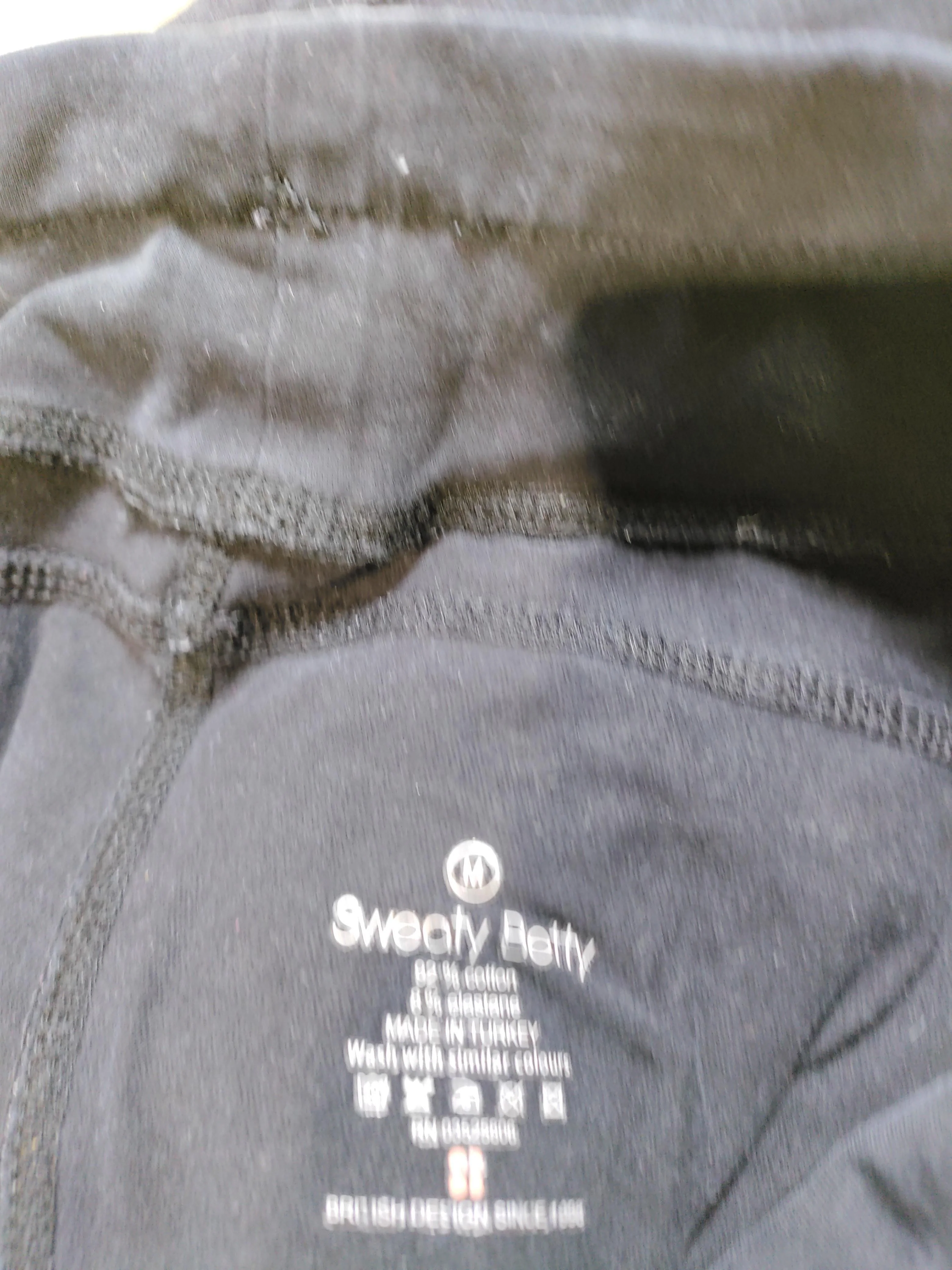 Sweaty Betty Women's Sports Bottoms M Black Cotton with Elastane Sweatpants - Image 6