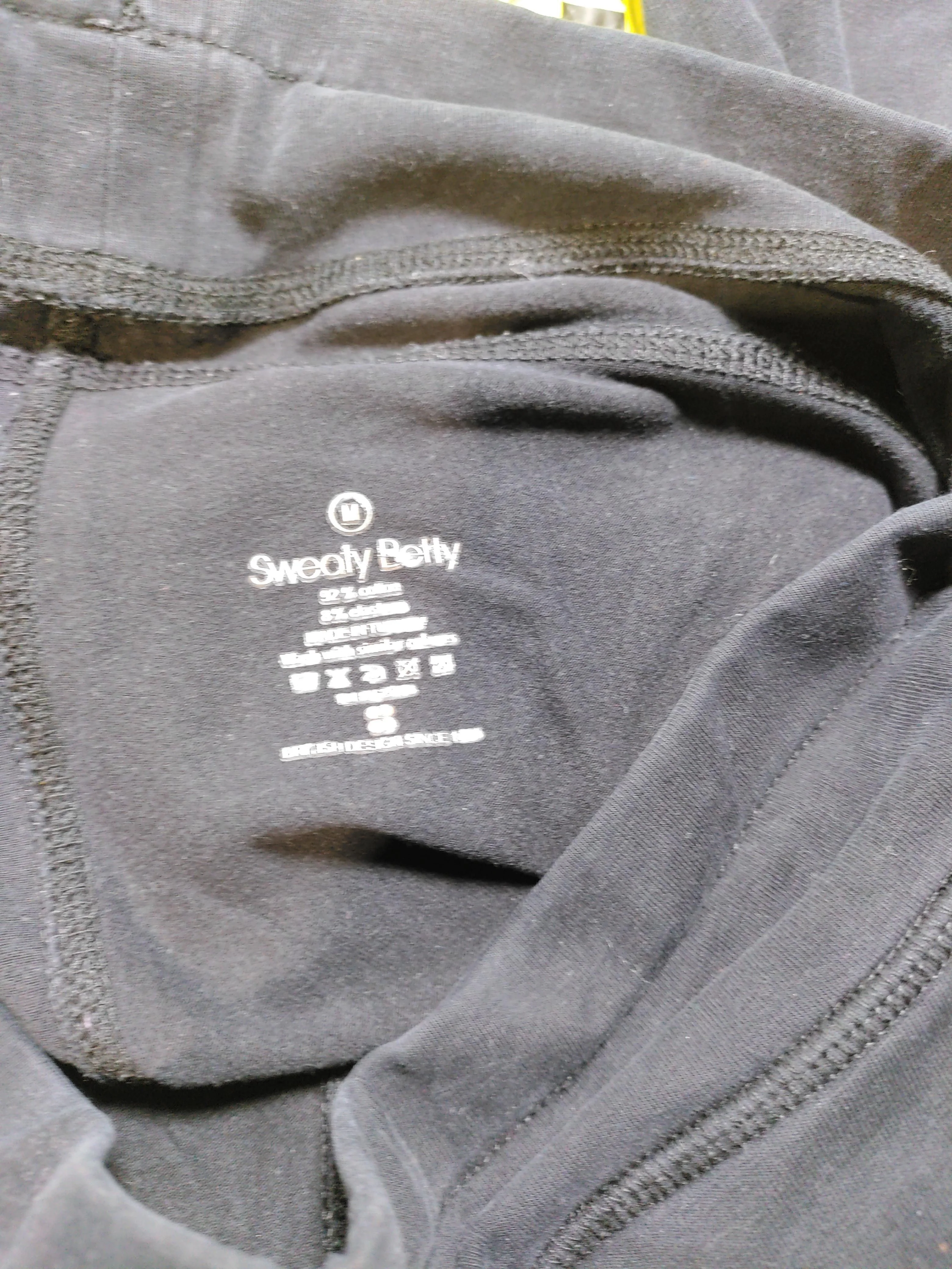 Sweaty Betty Women's Sports Bottoms M Black Cotton with Elastane Sweatpants - Image 7