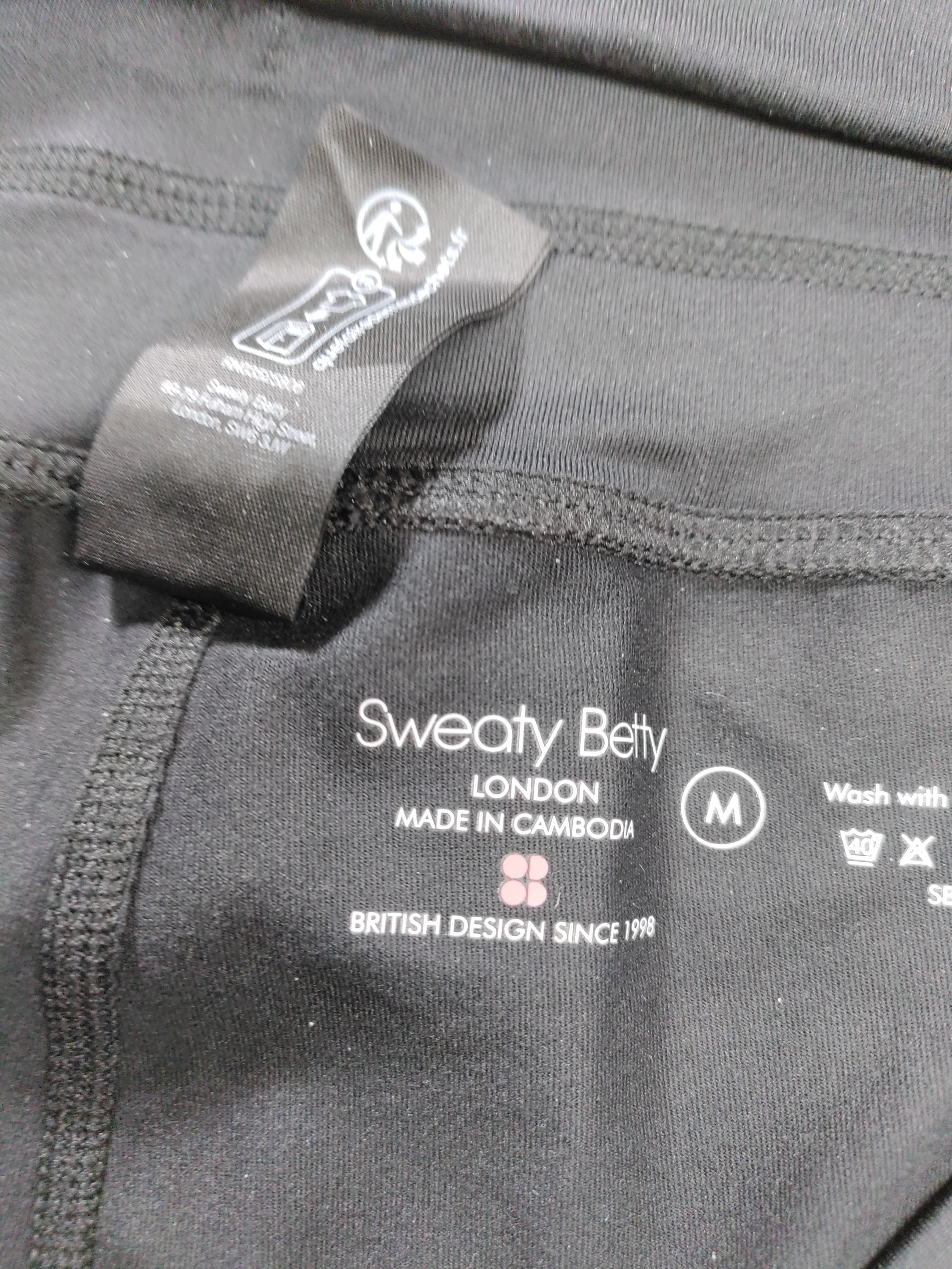 Sweaty Betty Women's Sports Bottoms UK 10 Black 100% Polyester Sweatpants - Image 5