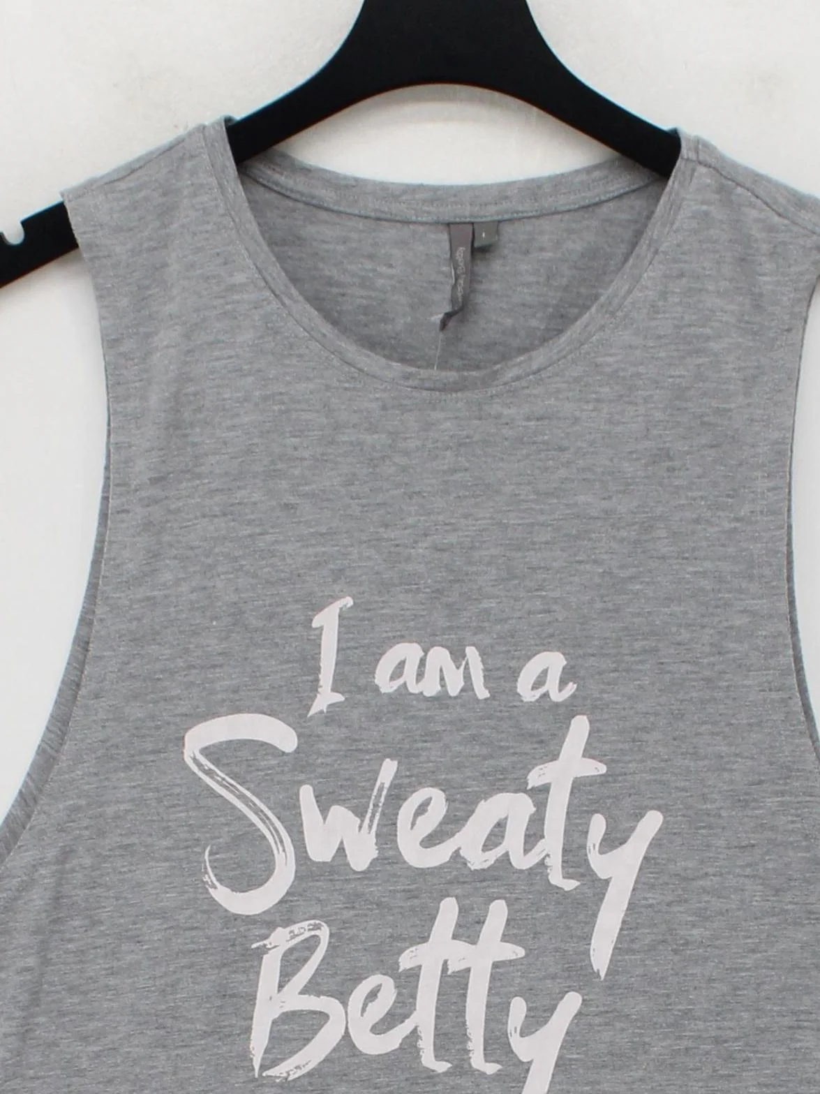 Sweaty Betty Women's T-Shirt L Grey Polyester with Viscose Basic - Image 3