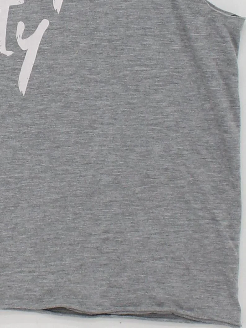 Sweaty Betty Women's T-Shirt L Grey Polyester with Viscose Basic - Image 4