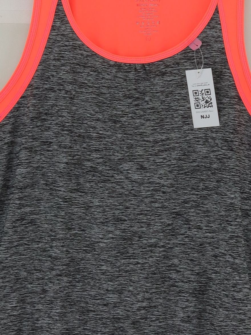 Sweaty Betty Women's T-Shirt L Orange Polyester with Elastane Sleeveless Basic - Image 3