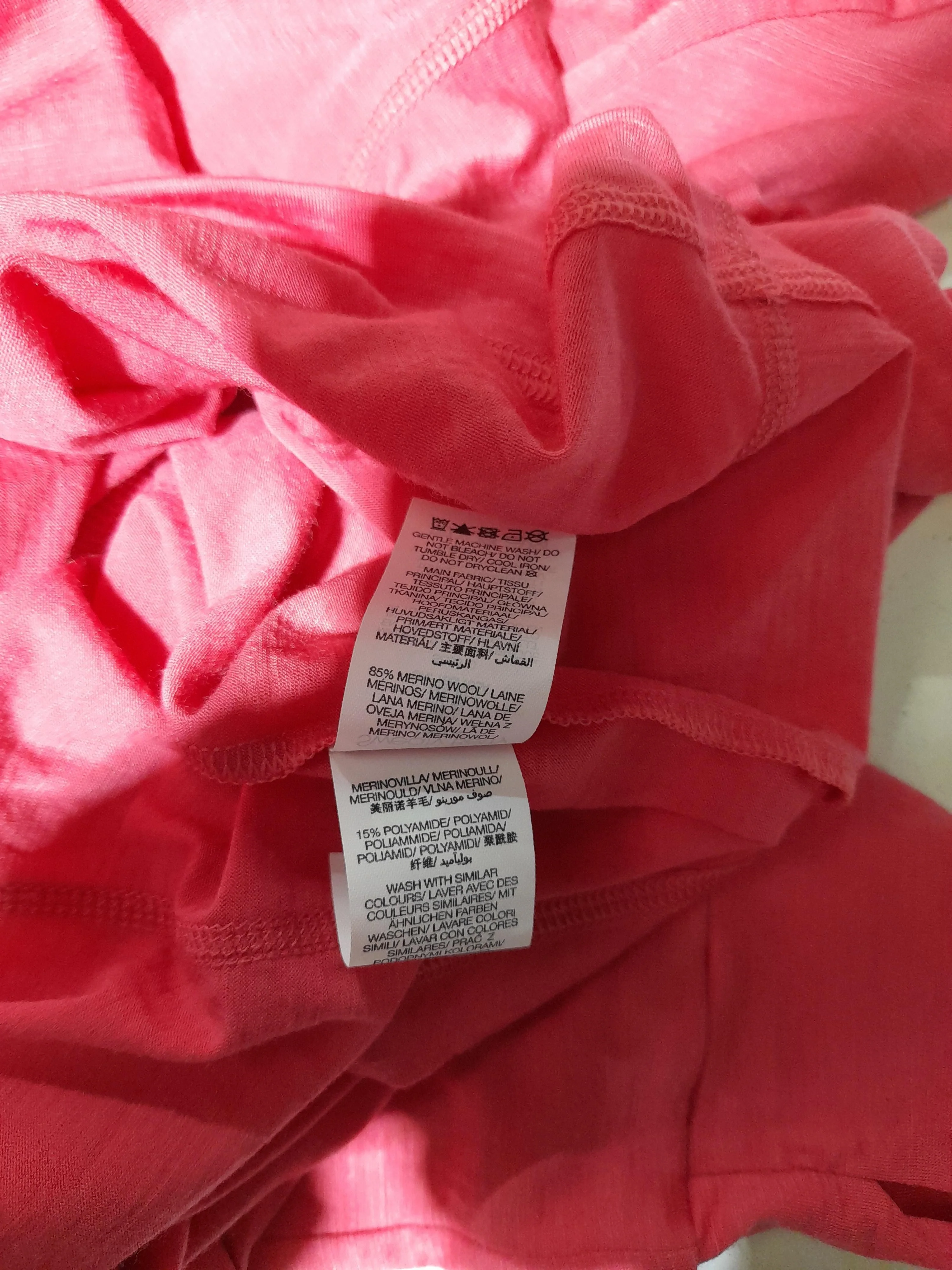 Sweaty Betty Women's T-Shirt L Pink Wool with Polyamide Basic - Image 6