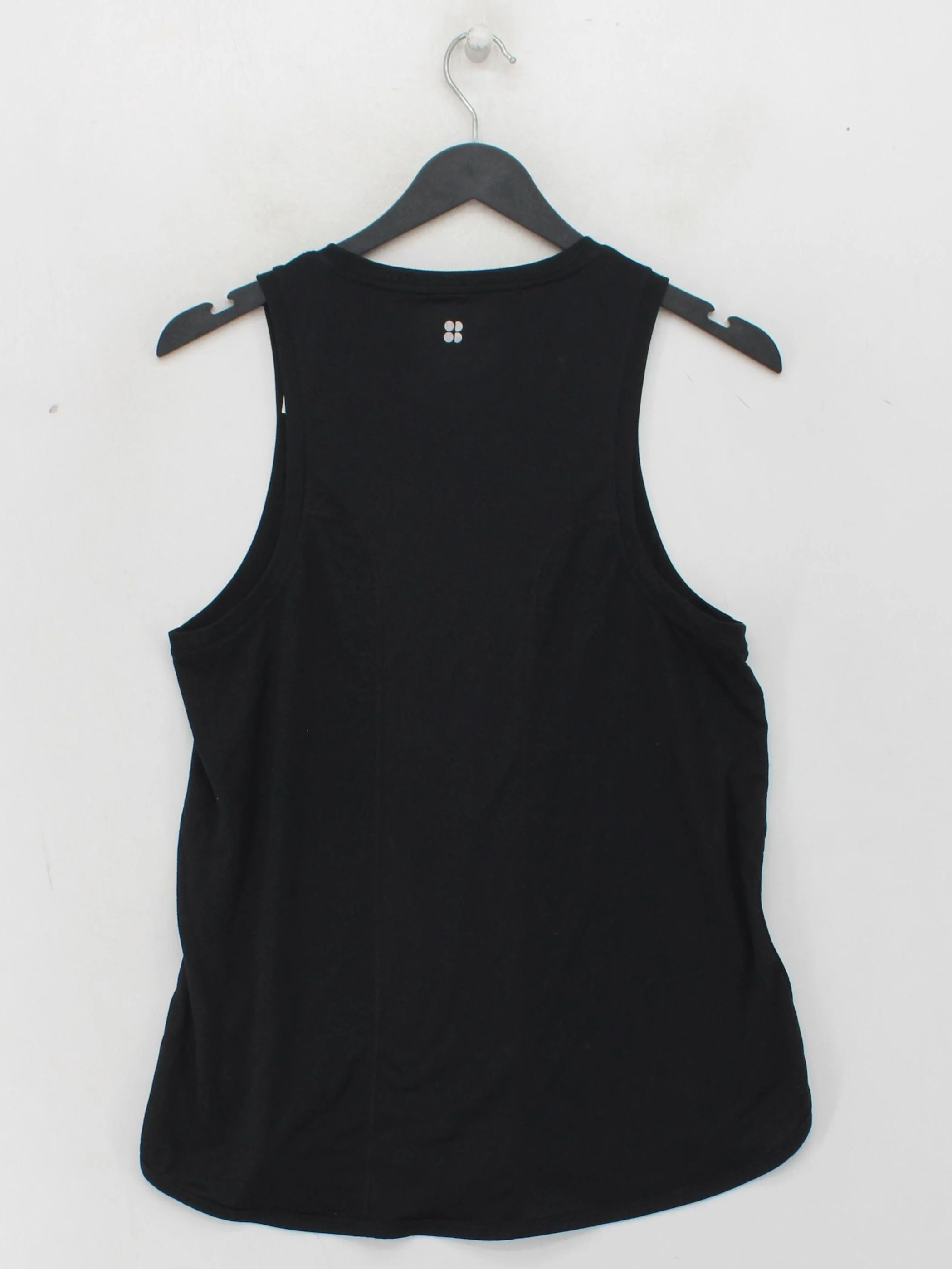 Sweaty Betty Women's T-Shirt M Black 100% Polyester Sleeveless Basic - Image 2