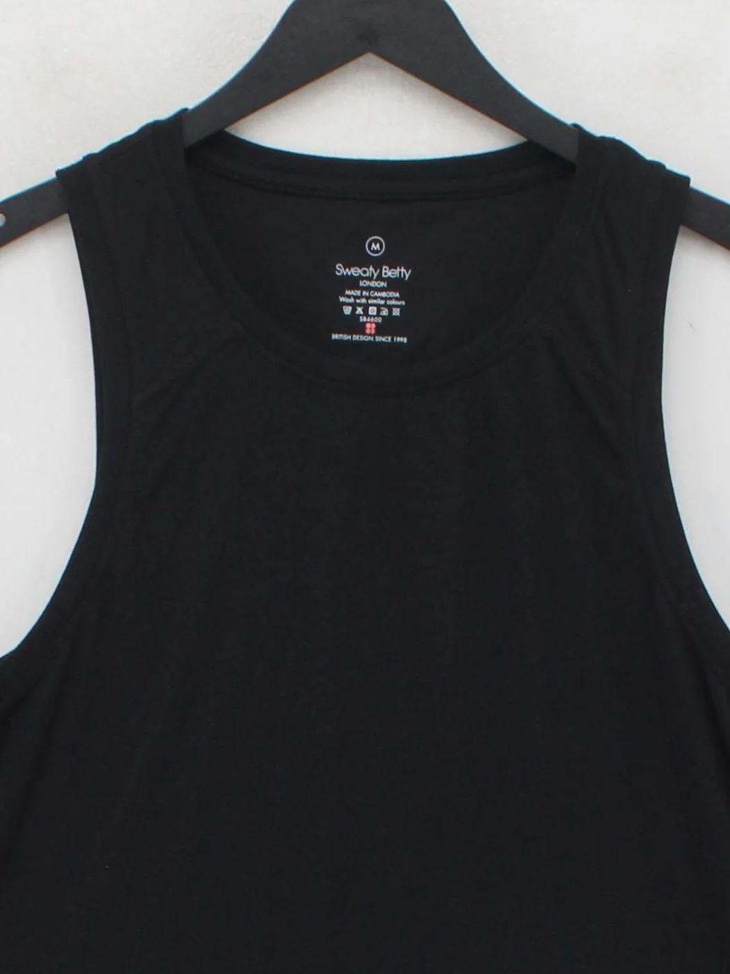 Sweaty Betty Women's T-Shirt M Black 100% Polyester Sleeveless Basic - Image 3