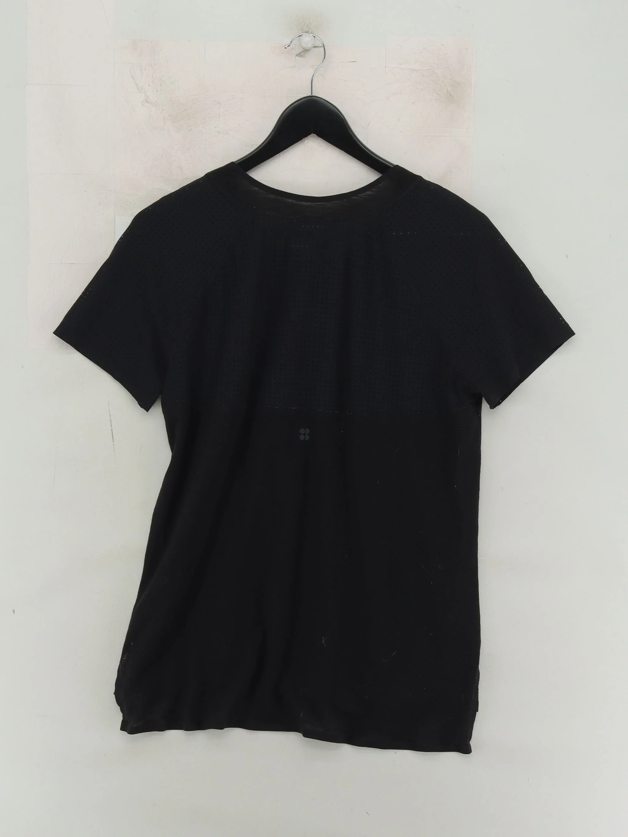 Sweaty Betty Women's T-Shirt M Black Polyester with Cotton Basic - Image 2