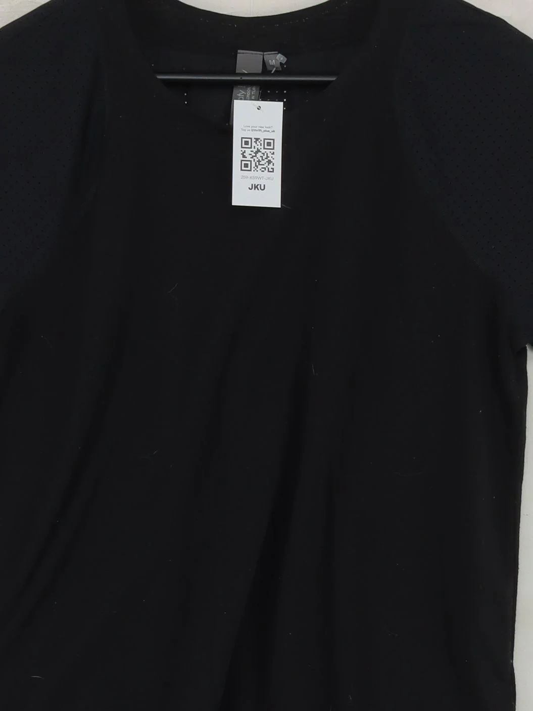 Sweaty Betty Women's T-Shirt M Black Polyester with Cotton Basic - Image 3