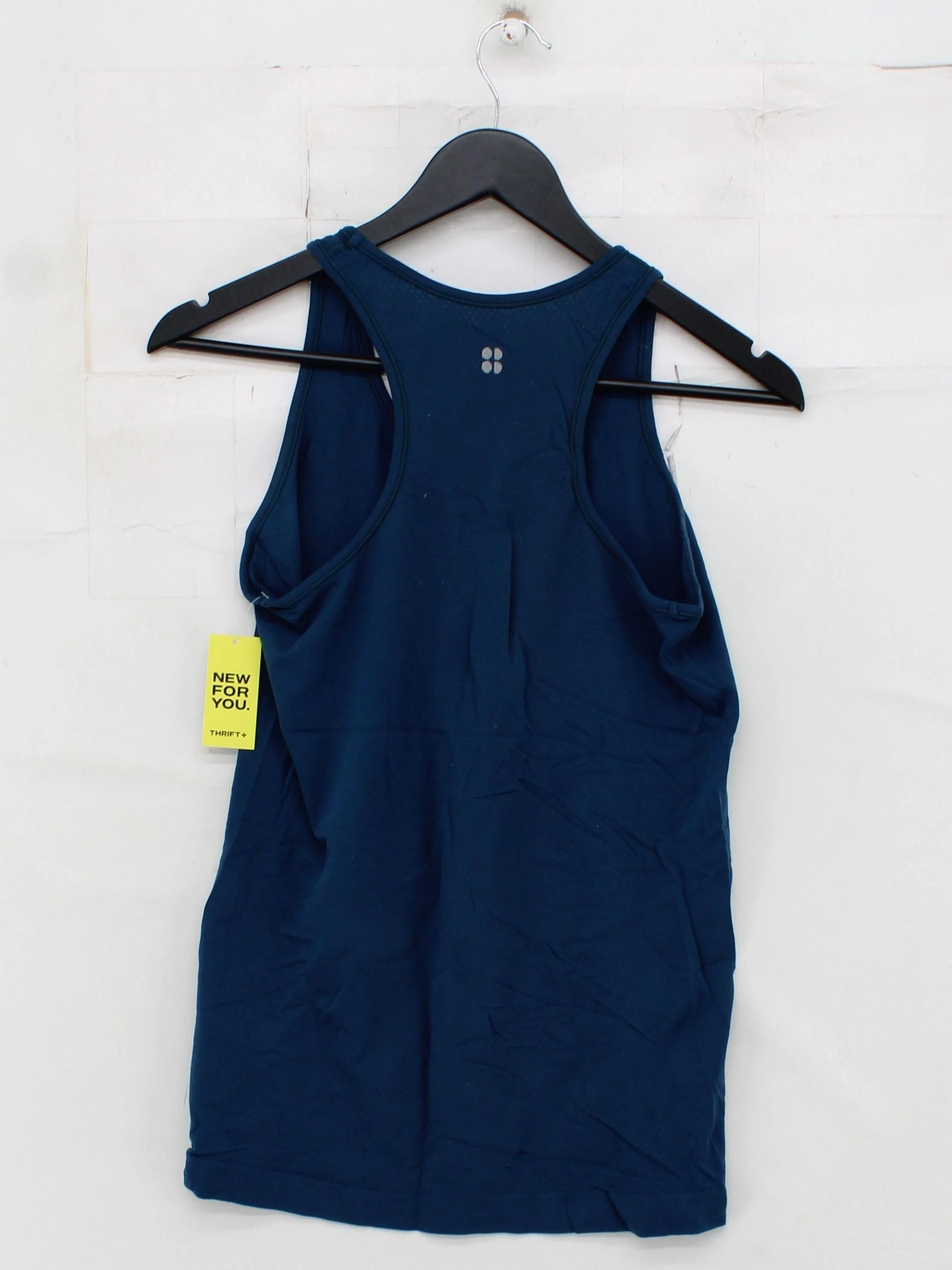 Sweaty Betty Women's T-Shirt M Blue 100% Polyamide Sleeveless Basic - Image 2