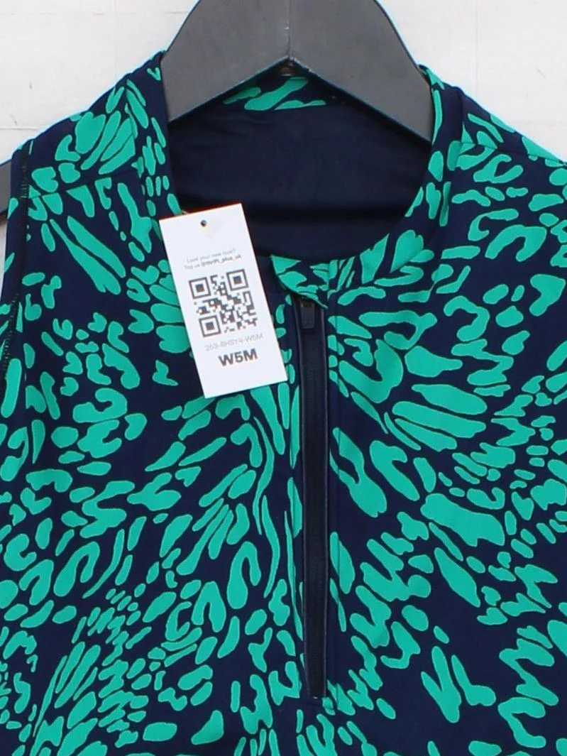 Sweaty Betty Women's T-Shirt M Blue Nylon with Elastane Basic - Image 3