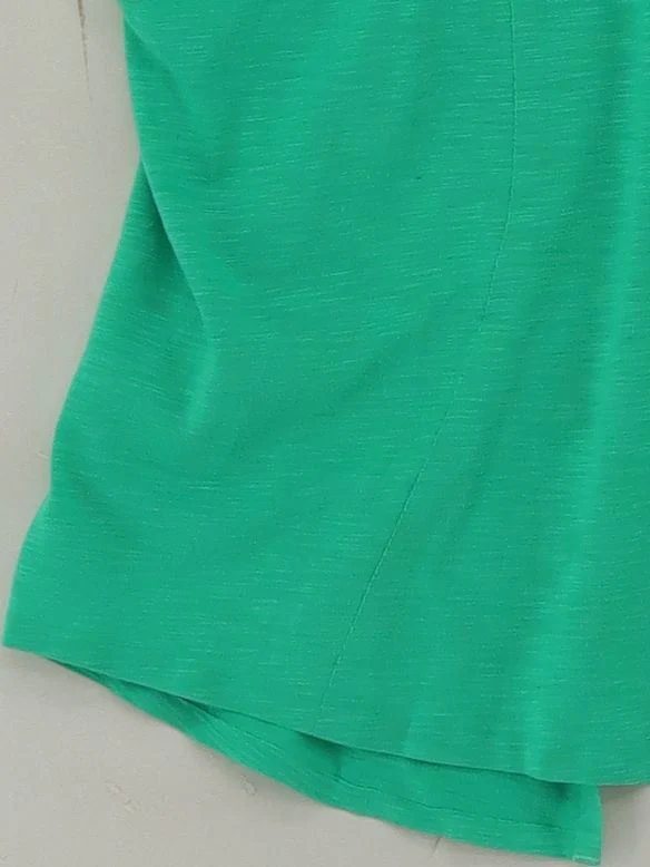 Sweaty Betty Women's T-Shirt M Green Polyester with Cotton Sleeveless Basic - Image 4