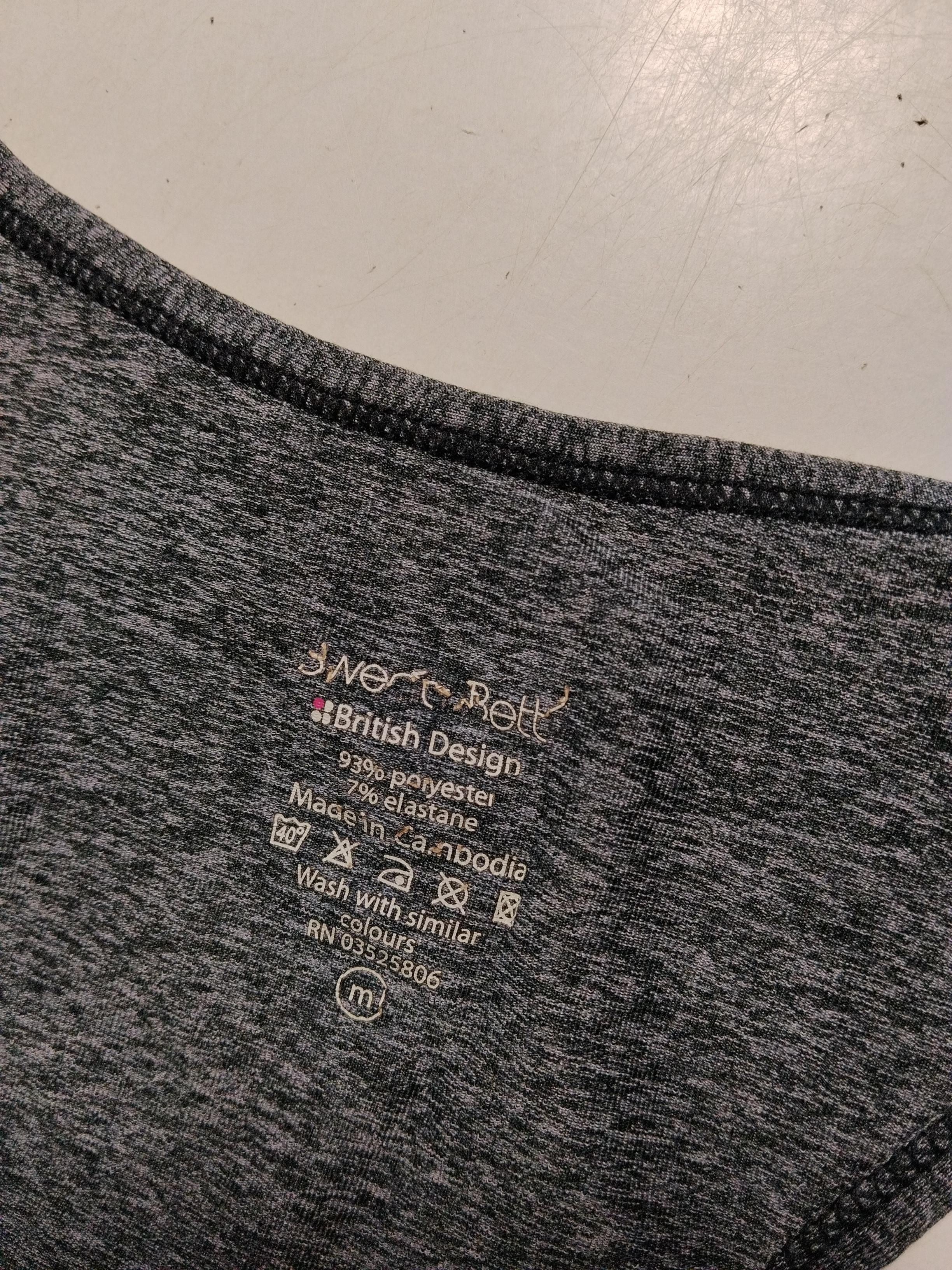 Sweaty Betty Women's T-Shirt M Grey Polyester with Elastane Sleeveless Basic - Image 5