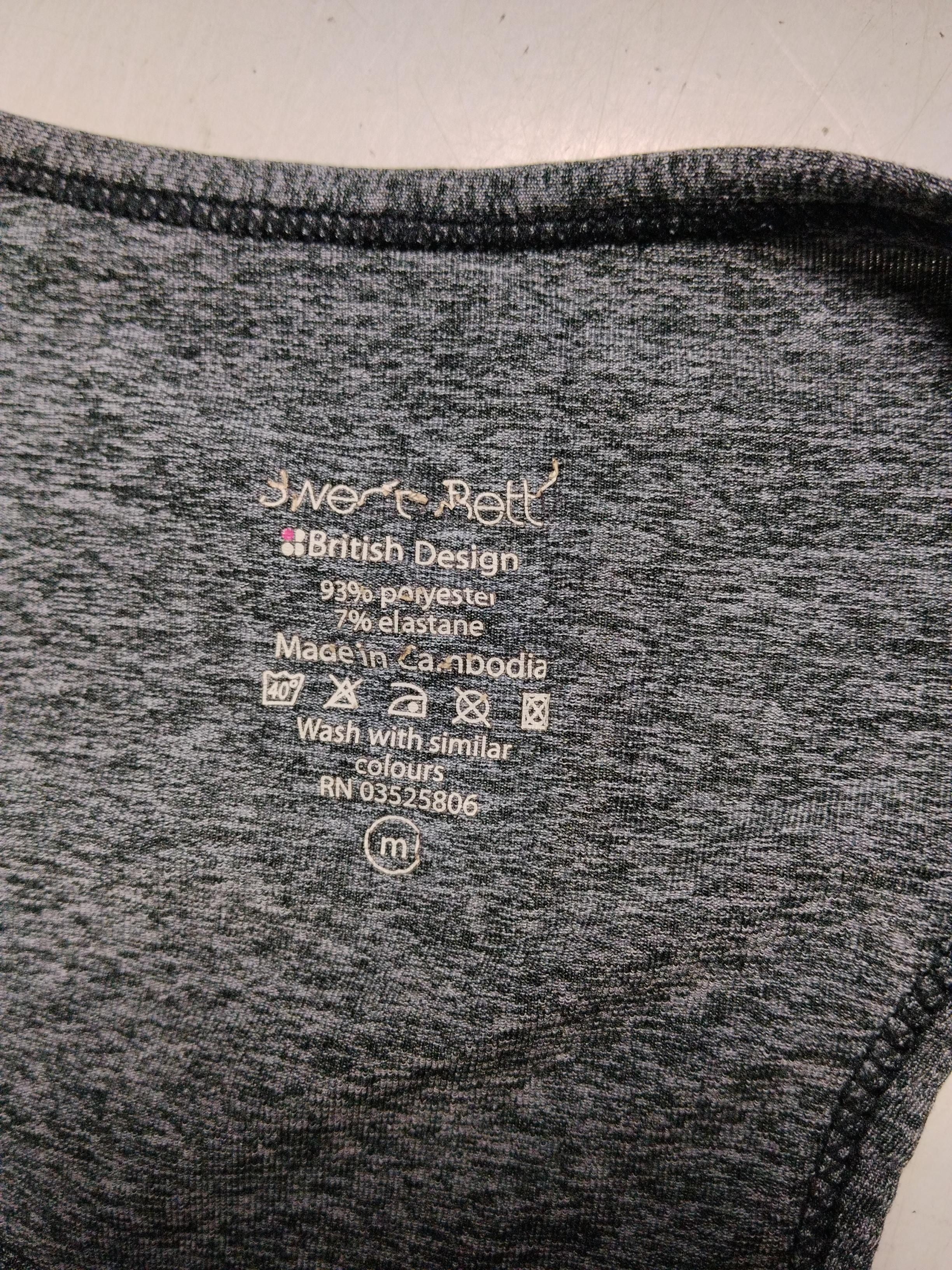 Sweaty Betty Women's T-Shirt M Grey Polyester with Elastane Sleeveless Basic - Image 6