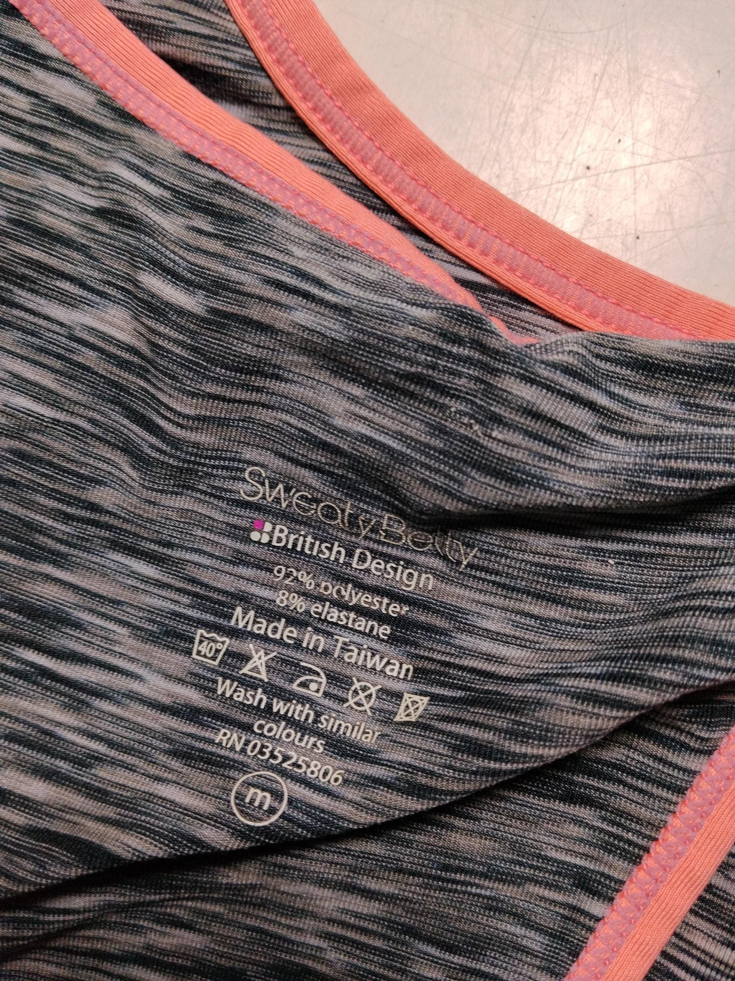 Sweaty Betty Women's T-Shirt M Multi Polyester with Elastane Sleeveless Basic - Image 6