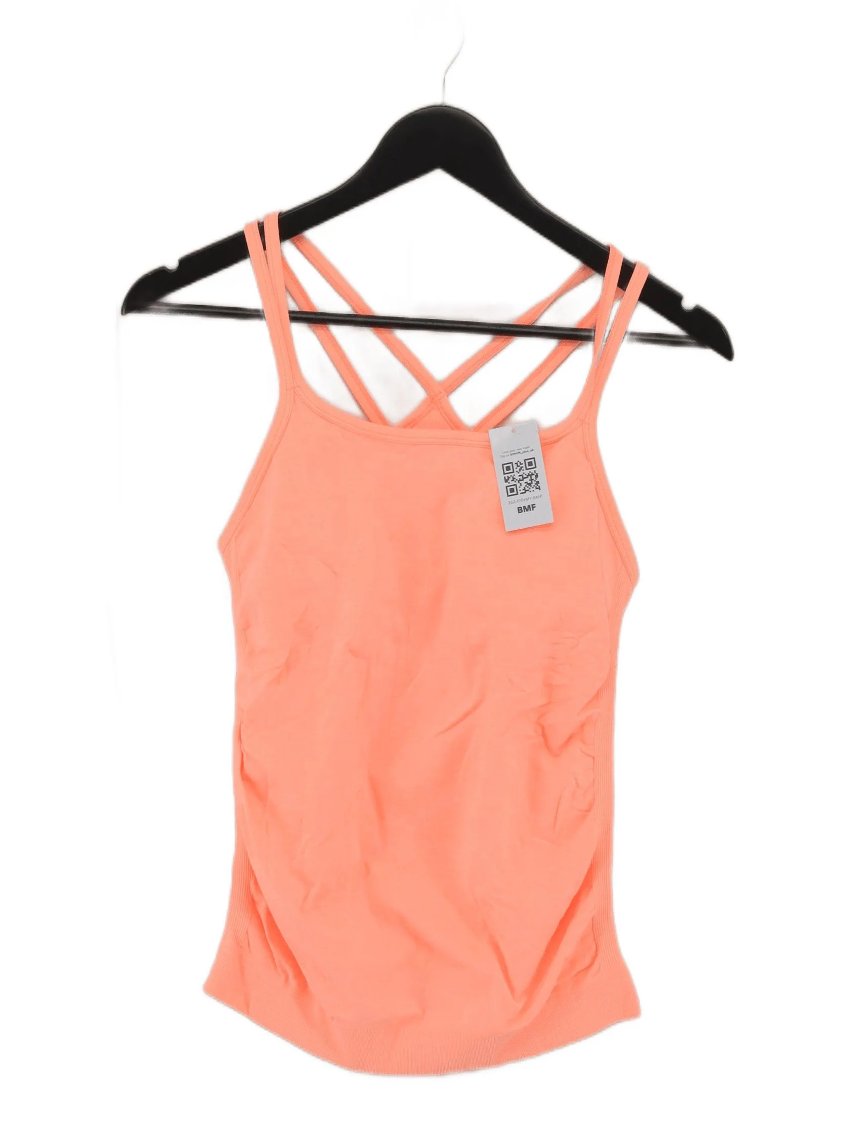 Sweaty Betty Women's T-Shirt M Orange Polyamide with Elastane Sleeveless Basic