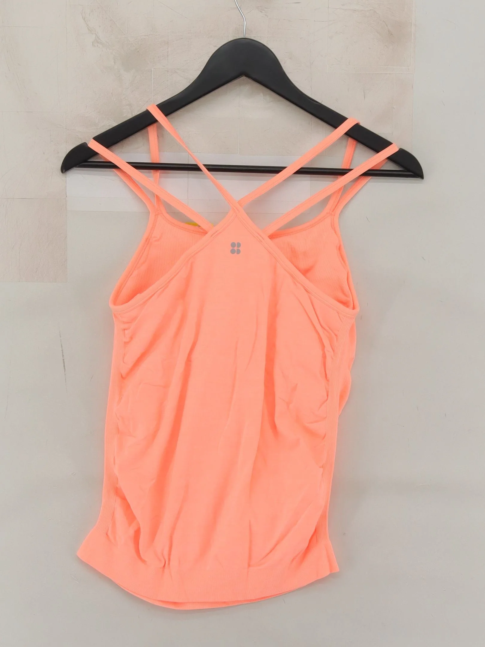 Sweaty Betty Women's T-Shirt M Orange Polyamide with Elastane Sleeveless Basic - Image 2