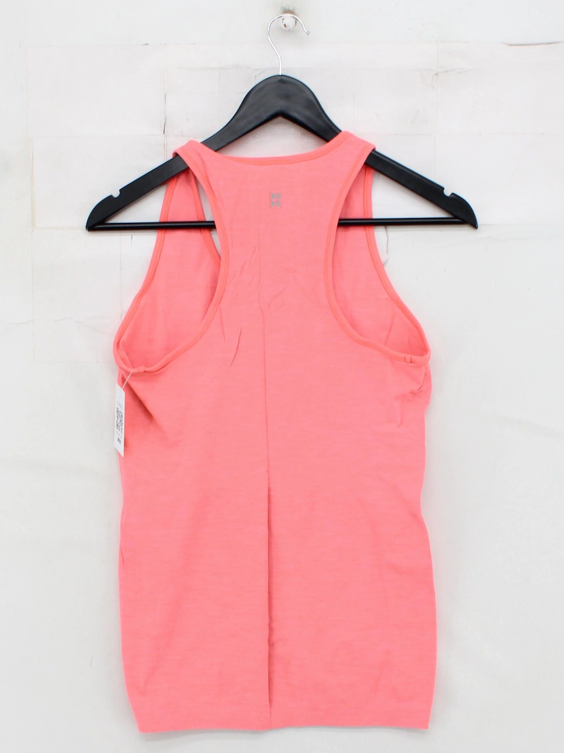 Sweaty Betty Women's T-Shirt M Pink 100% Polyamide Sleeveless Basic - Image 2