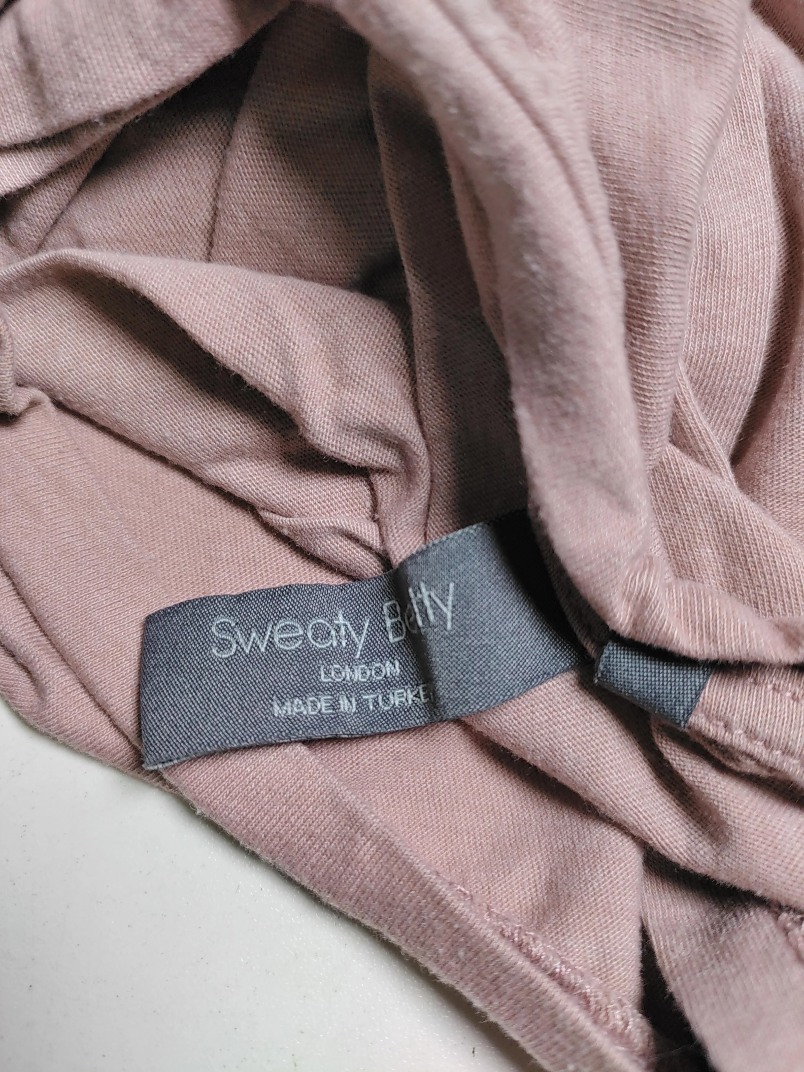 Sweaty Betty Women's T-Shirt M Pink Cotton with Polyester Basic - Image 5