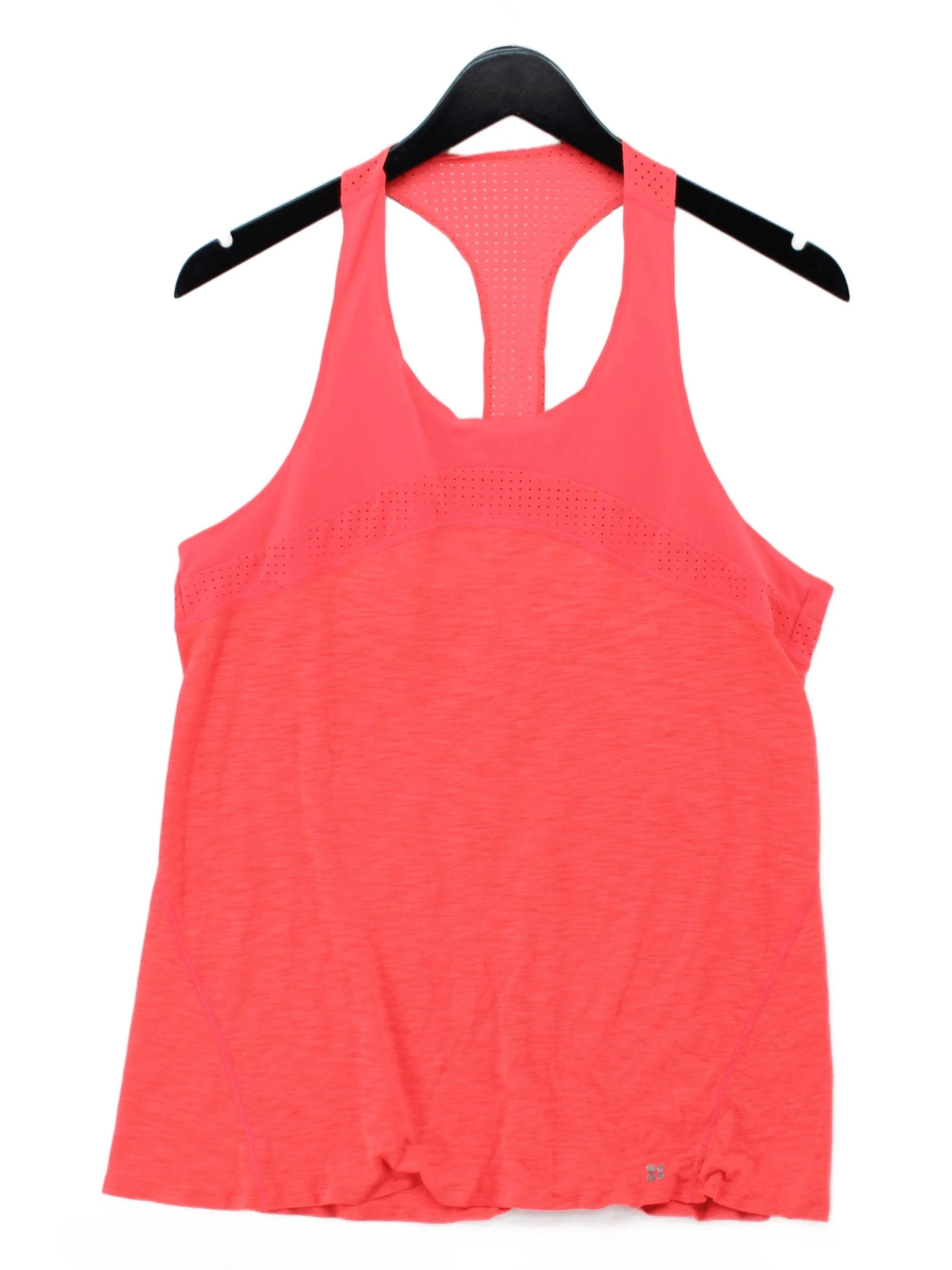 Sweaty Betty Women's T-Shirt M Pink Nylon with Elastane Sleeveless Basic