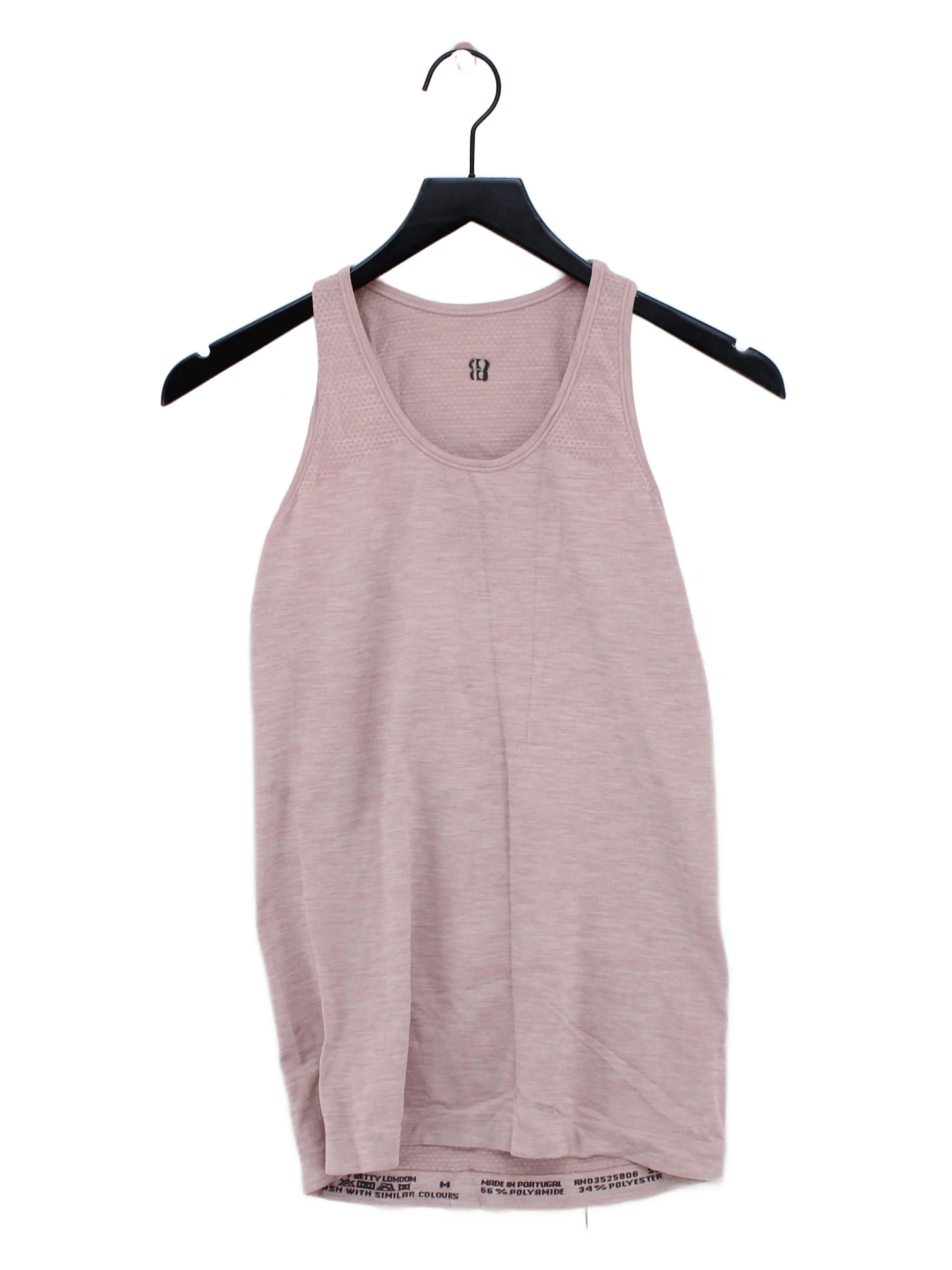 Sweaty Betty Women's T-Shirt M Pink Polyamide with Polyester Sleeveless Basic