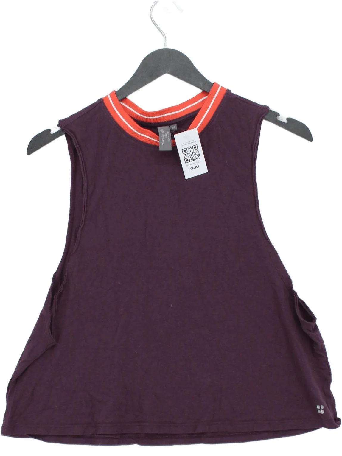 Sweaty Betty Women's T-Shirt M Purple Nylon with Elastane Basic