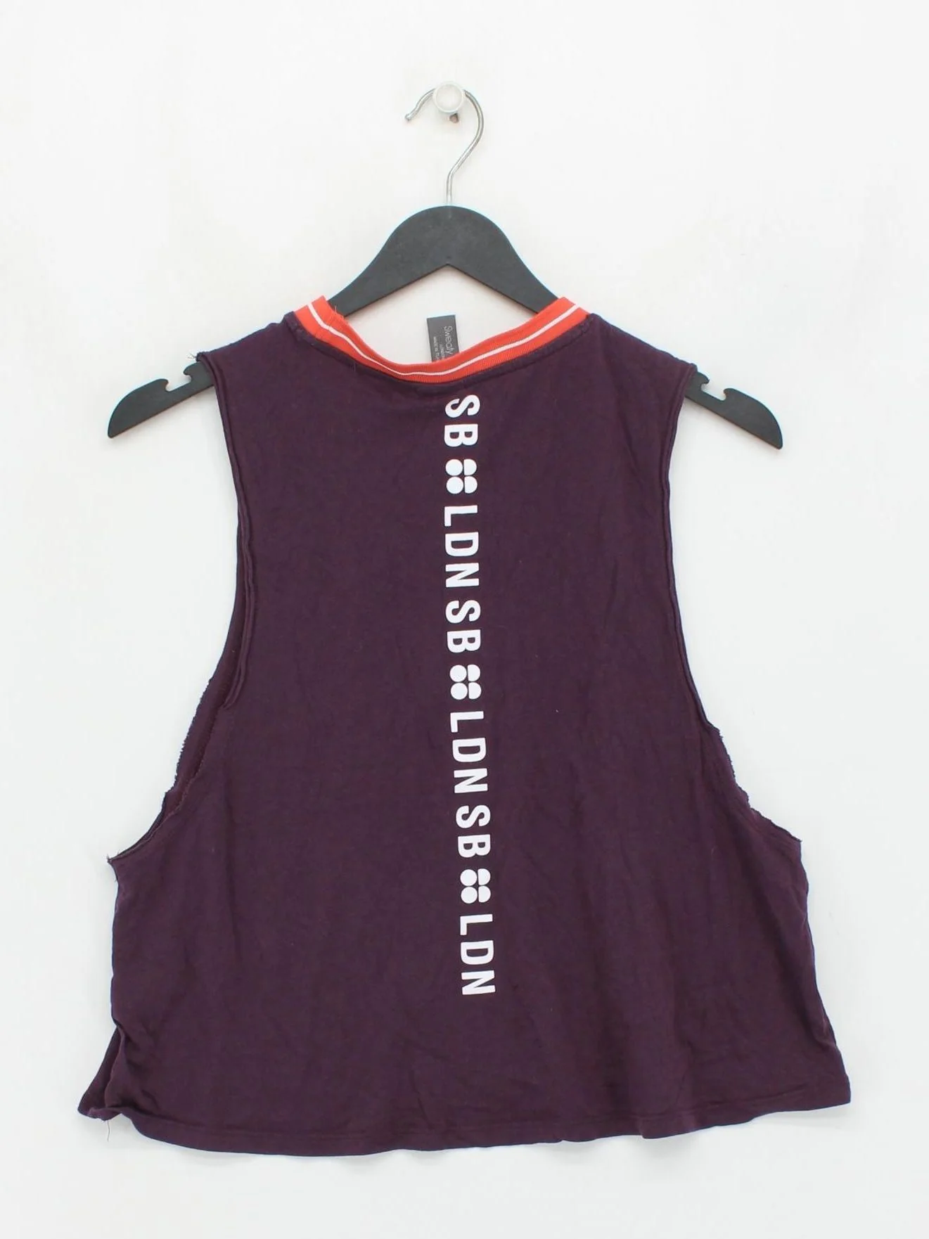 Sweaty Betty Women's T-Shirt M Purple Nylon with Elastane Basic - Image 2