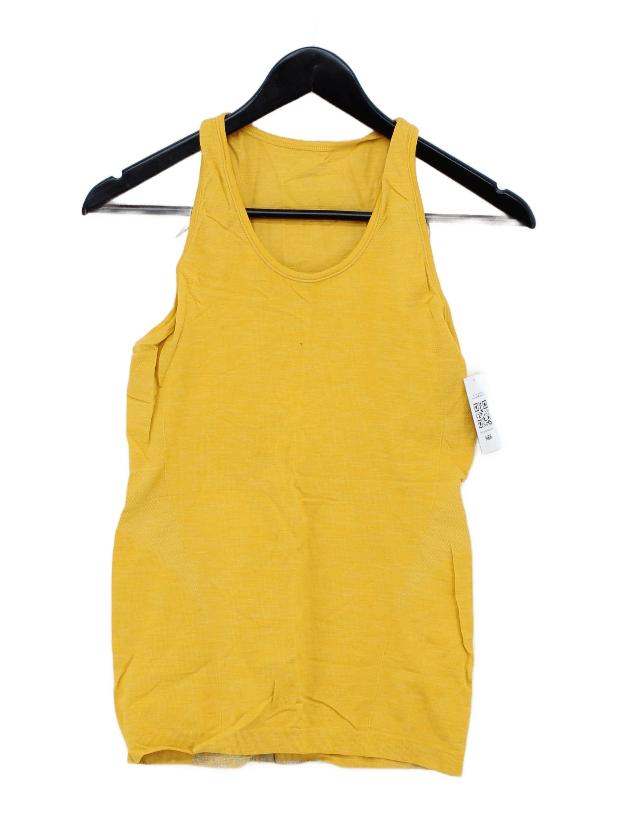 Sweaty Betty Women's T-Shirt M Yellow Nylon with Polyester, Elastane Basic