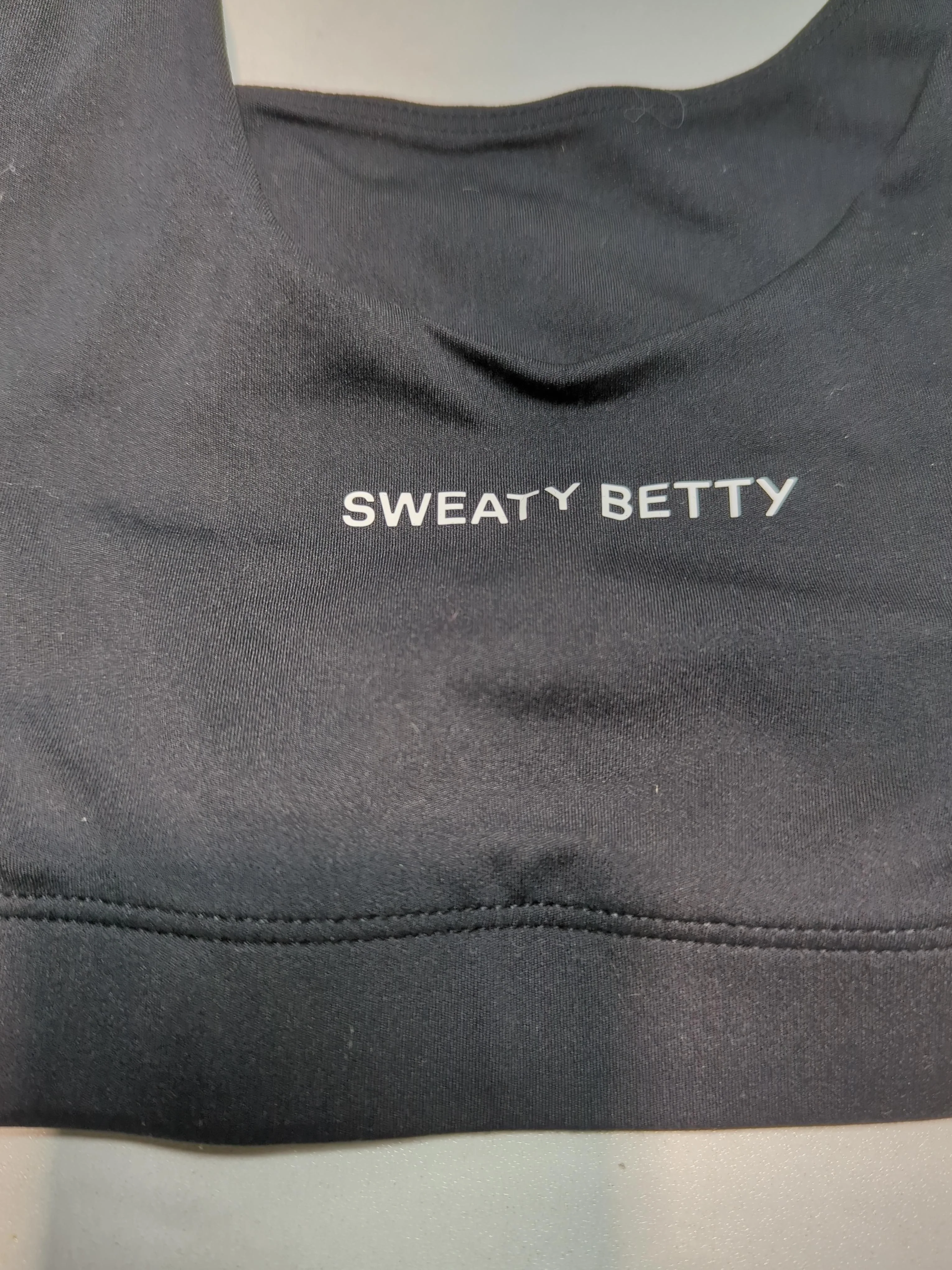 Sweaty Betty Women's T-Shirt S Black 100% Polyester Sleeveless Basic - Image 5