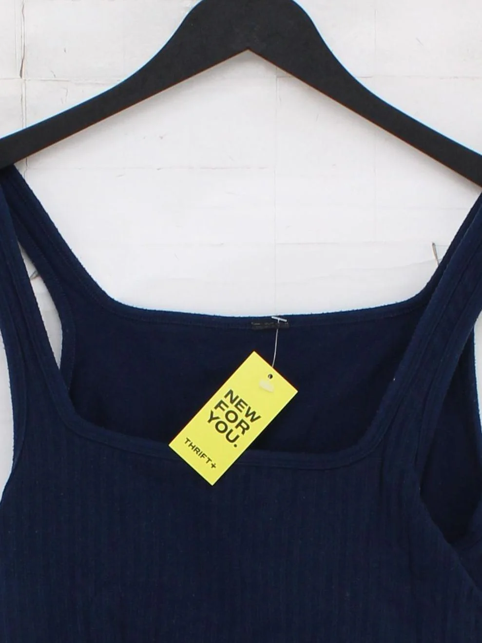 Sweaty Betty Women's T-Shirt S Blue 100% Cotton Sleeveless Square Neck Basic - Image 3
