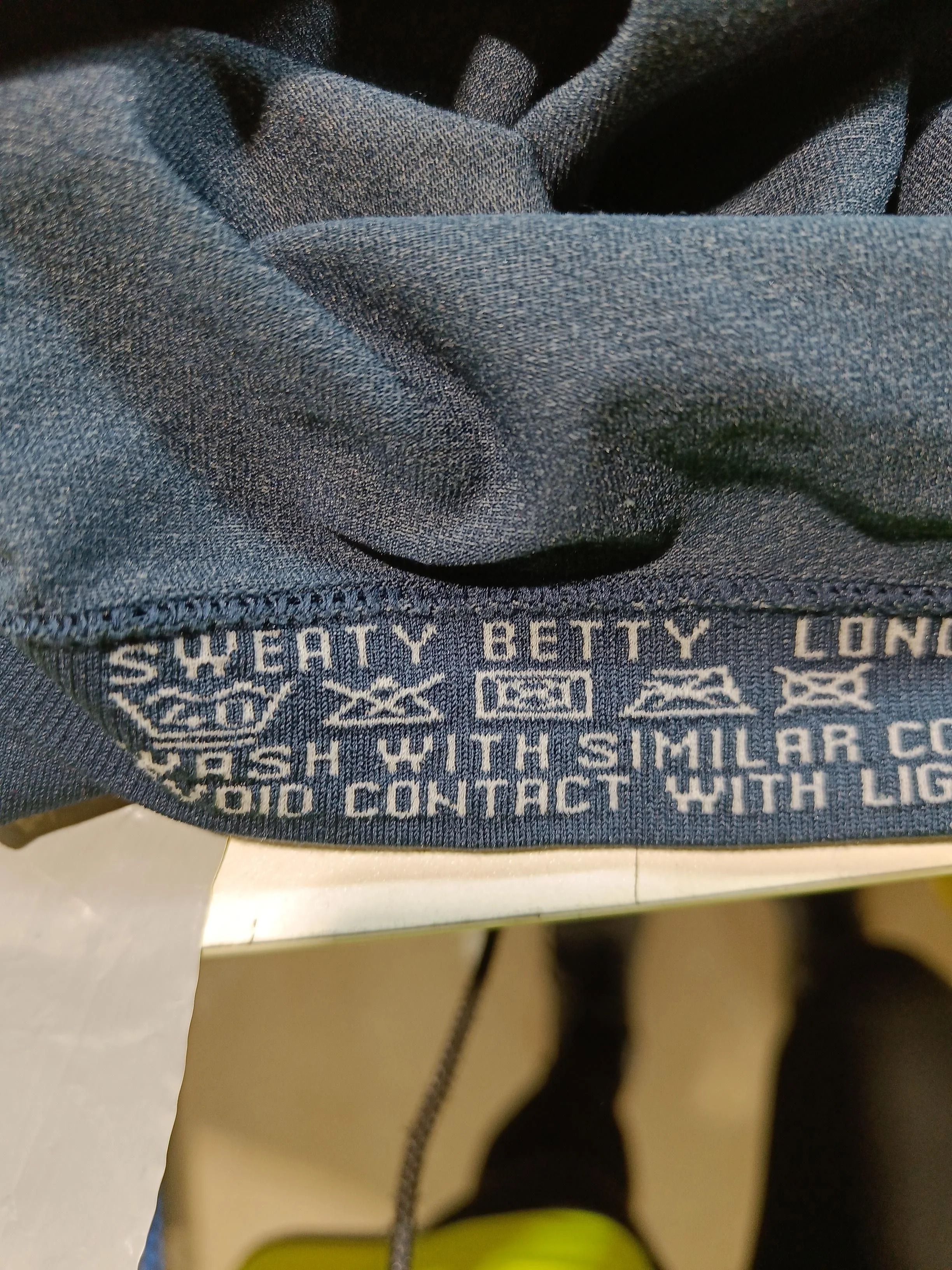 Sweaty Betty Women's T-Shirt S Blue Polyamide with Elastane Sleeveless Basic - Image 6