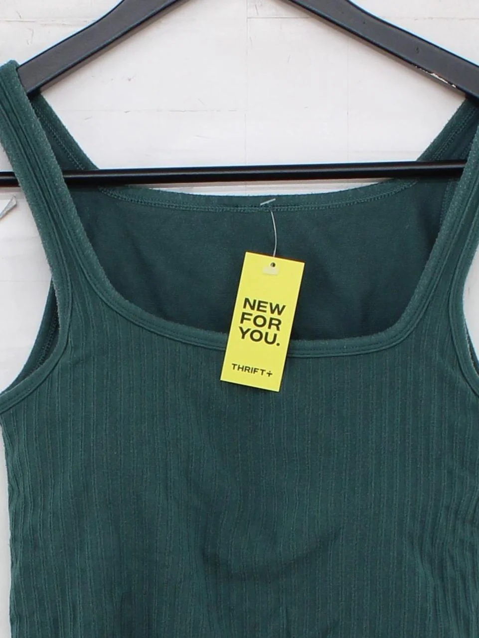 Sweaty Betty Women's T-Shirt S Green 100% Cotton Sleeveless Square Neck Basic - Image 3