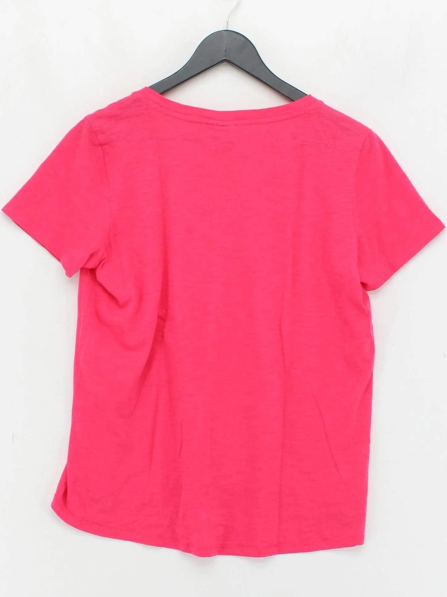 Sweaty Betty Women's T-Shirt S Pink 100% Cotton Short Sleeve V-Neck Basic - Image 2