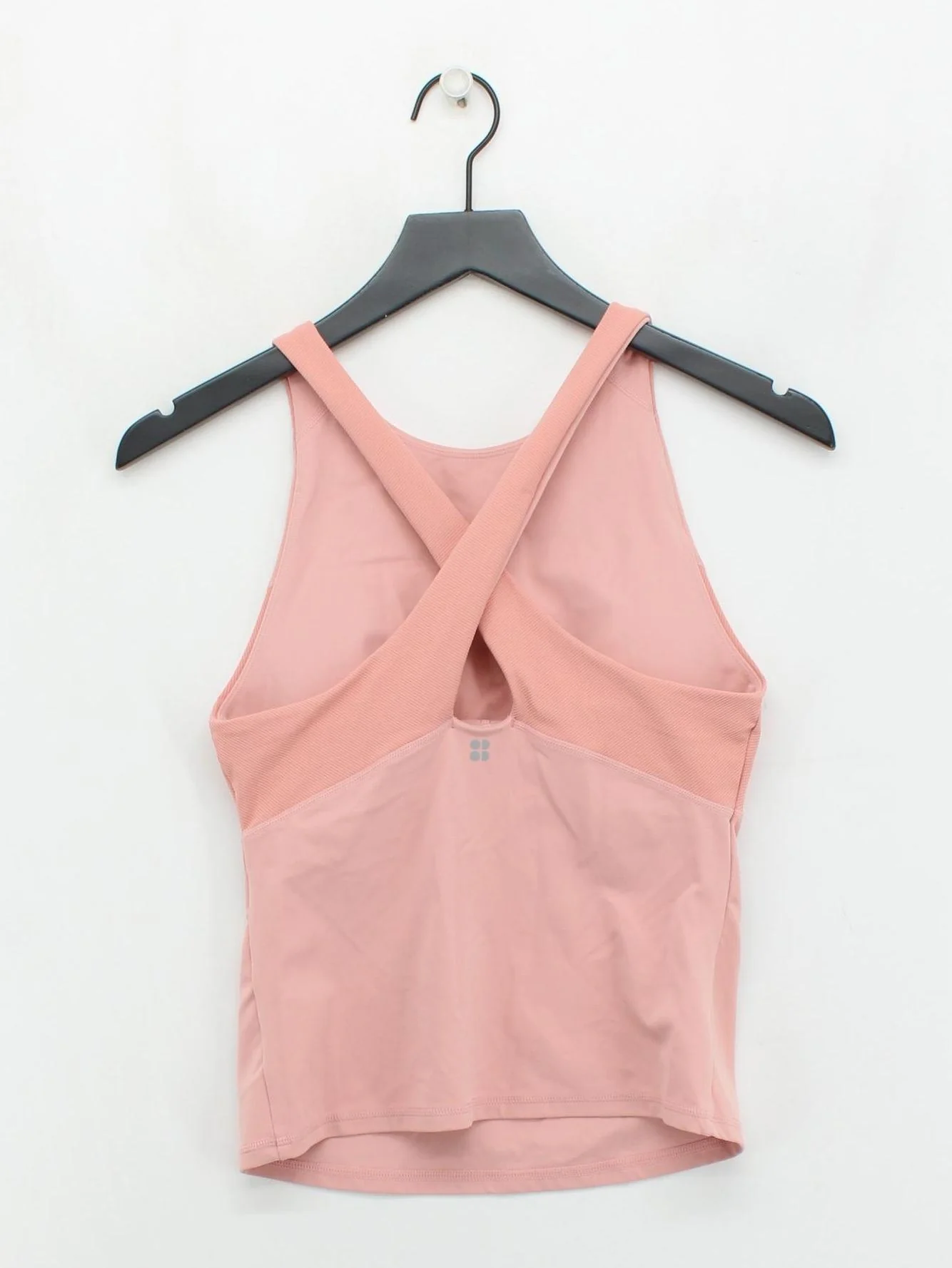 Sweaty Betty Women's T-Shirt S Pink Polyamide with Elastane Sleeveless Basic - Image 2