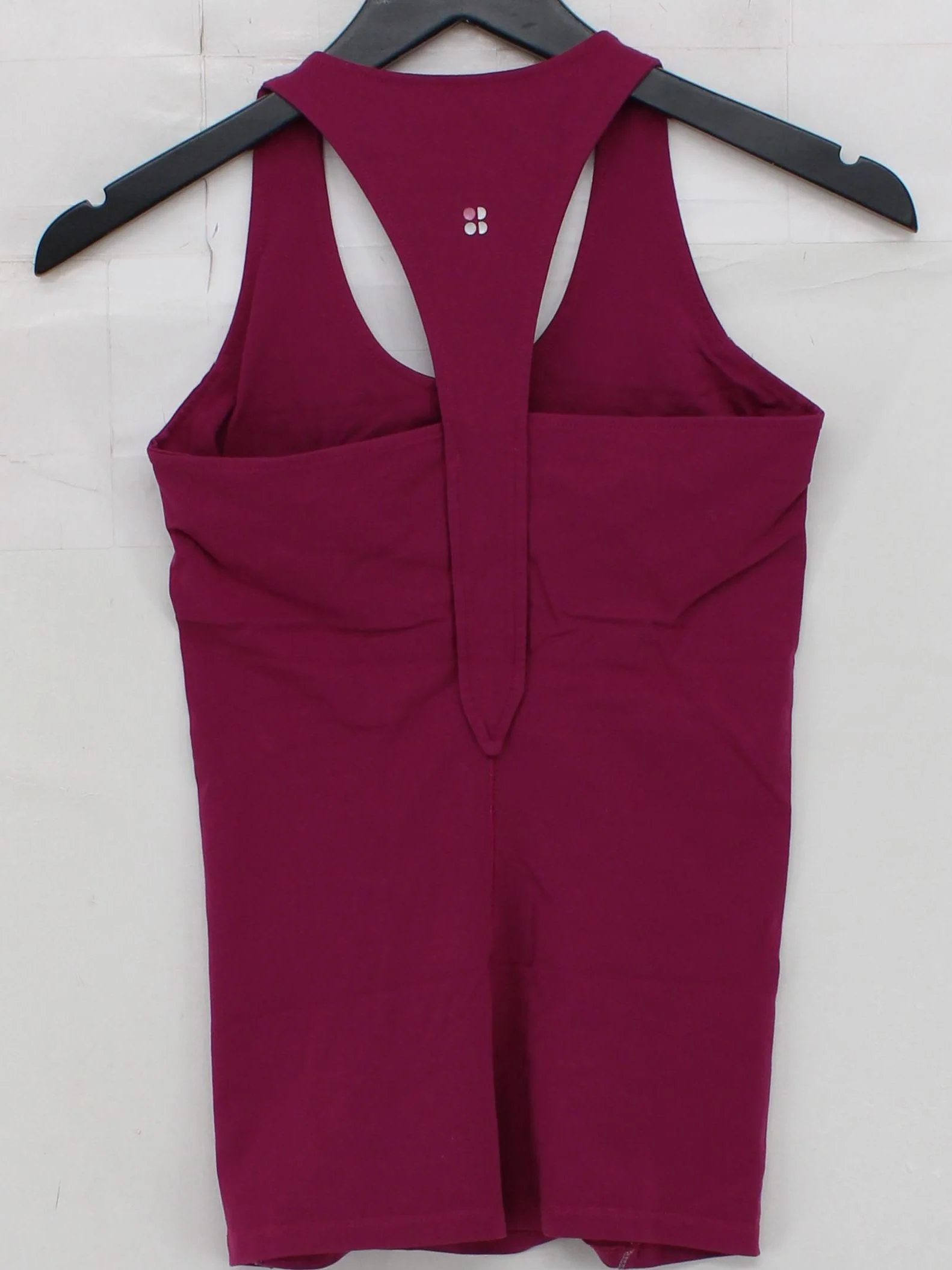Sweaty Betty Women's T-Shirt S Purple Polyamide with Elastane Sleeveless Basic - Image 2