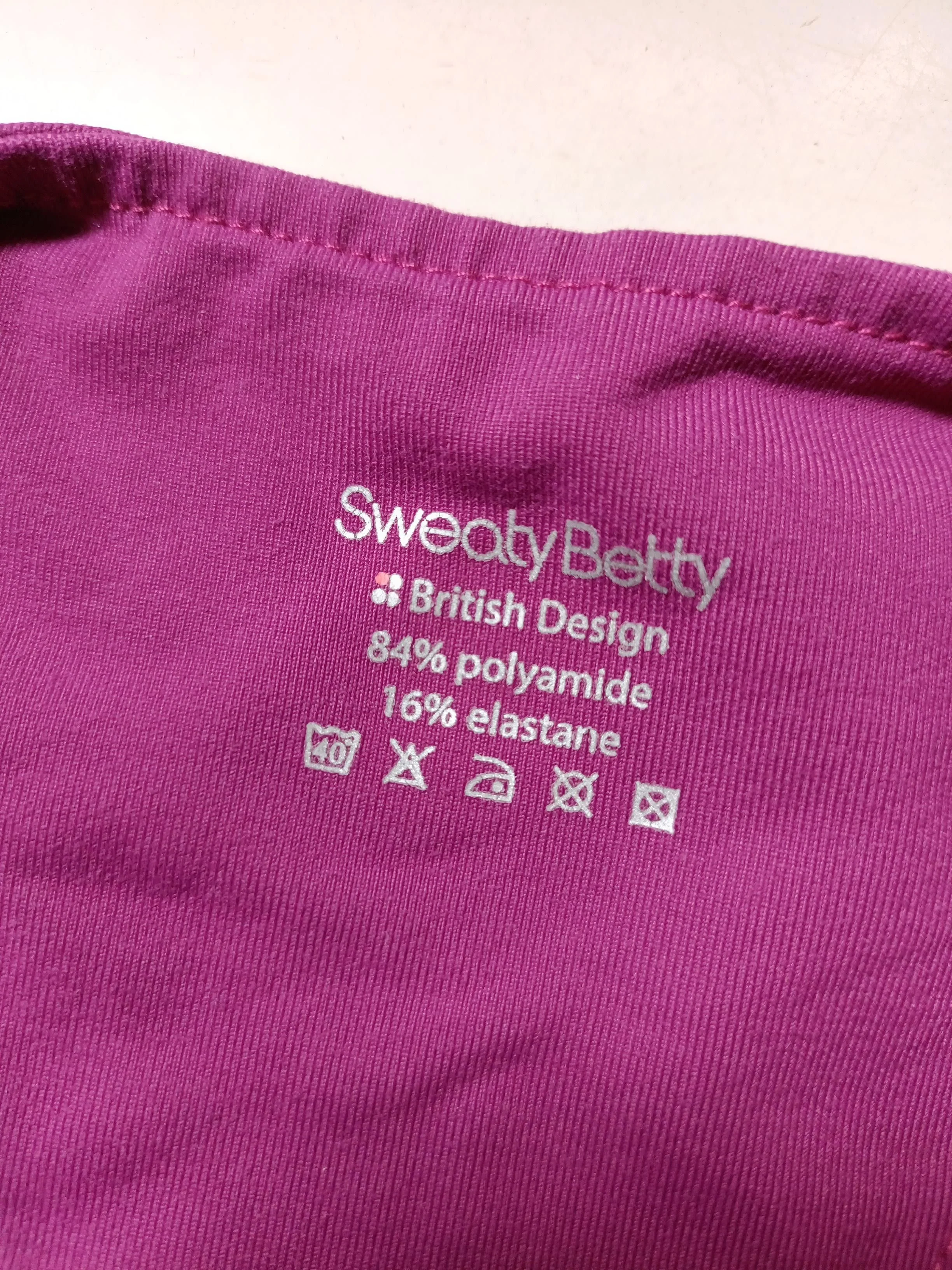 Sweaty Betty Women's T-Shirt S Purple Polyamide with Elastane Sleeveless Basic - Image 5