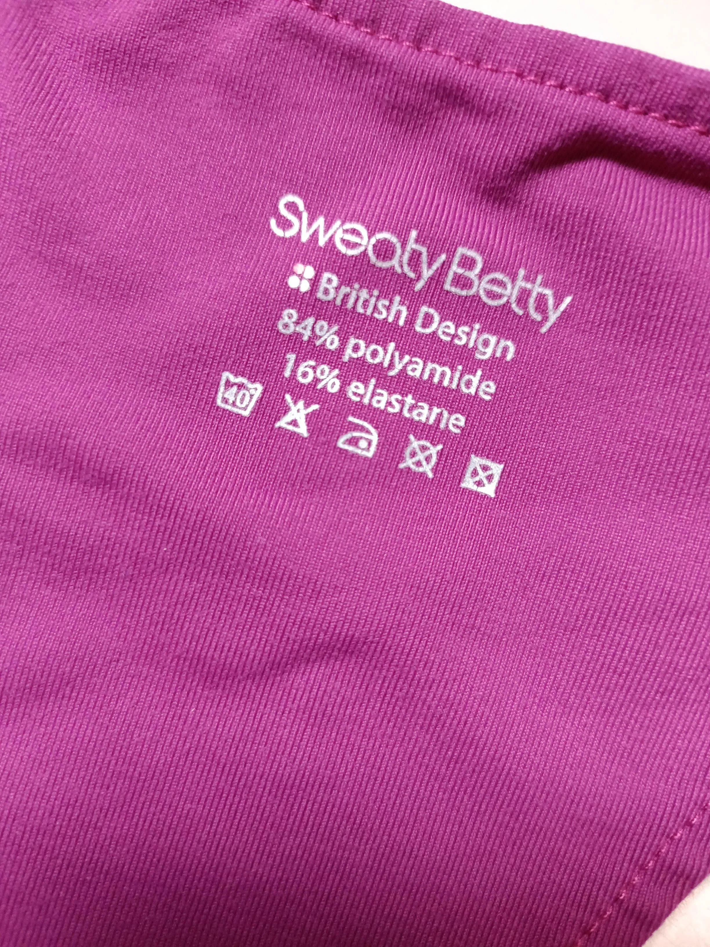 Sweaty Betty Women's T-Shirt S Purple Polyamide with Elastane Sleeveless Basic - Image 6