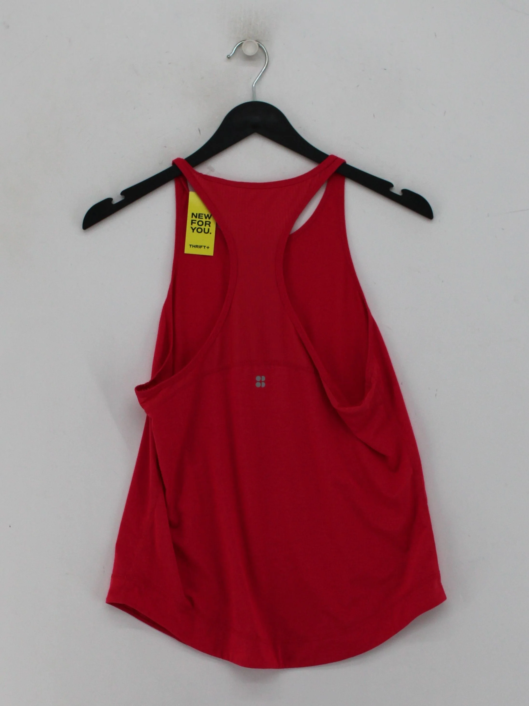 Sweaty Betty Women's T-Shirt S Red 100% Other Sleeveless Round Neck Basic - Image 2